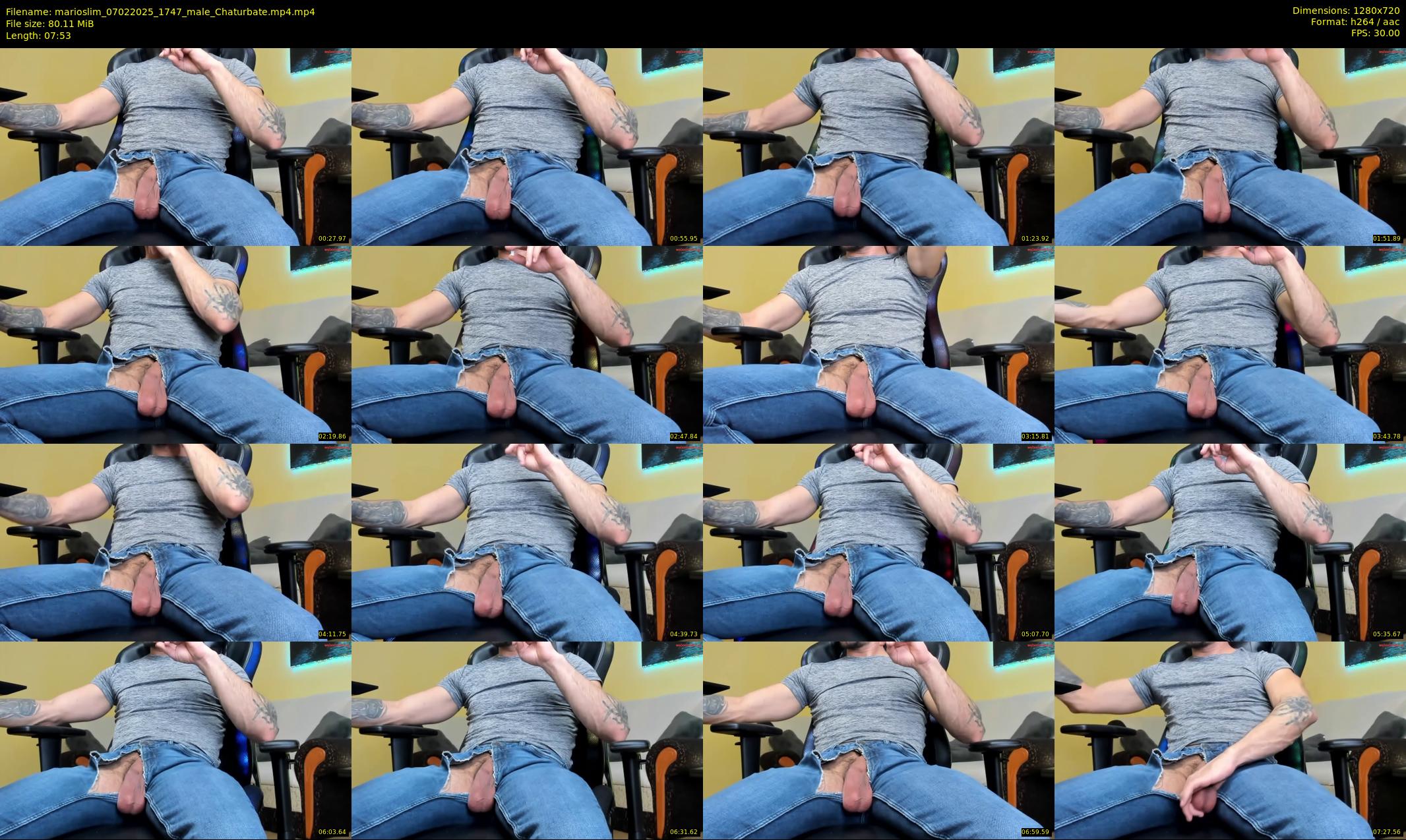 marioslim — 8 minute Chaturbate male cam show recording, 720p, Feb 7, 2025