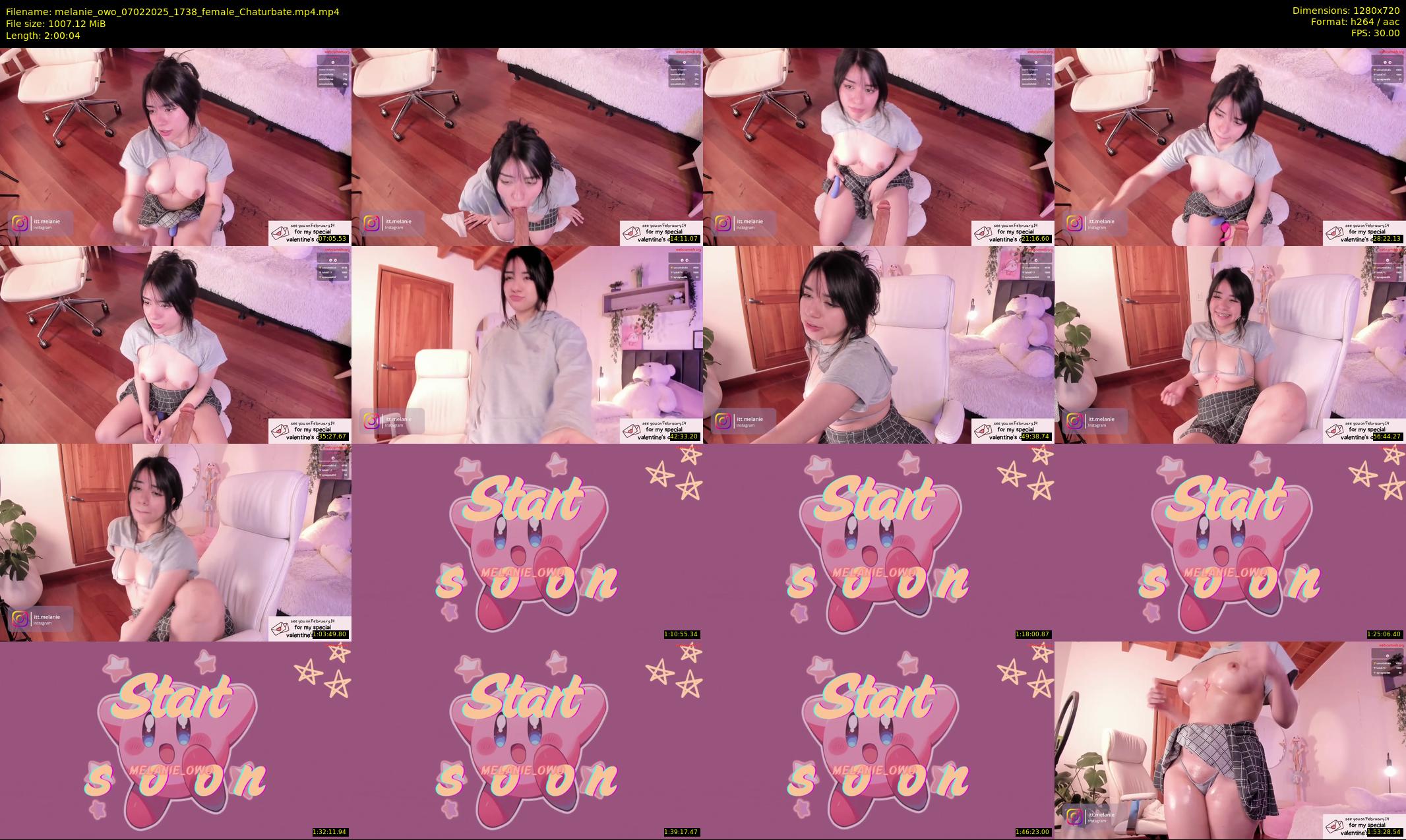 melanie_owo — 121 minute Chaturbate female cam show recording, 720p, Feb 7, 2025