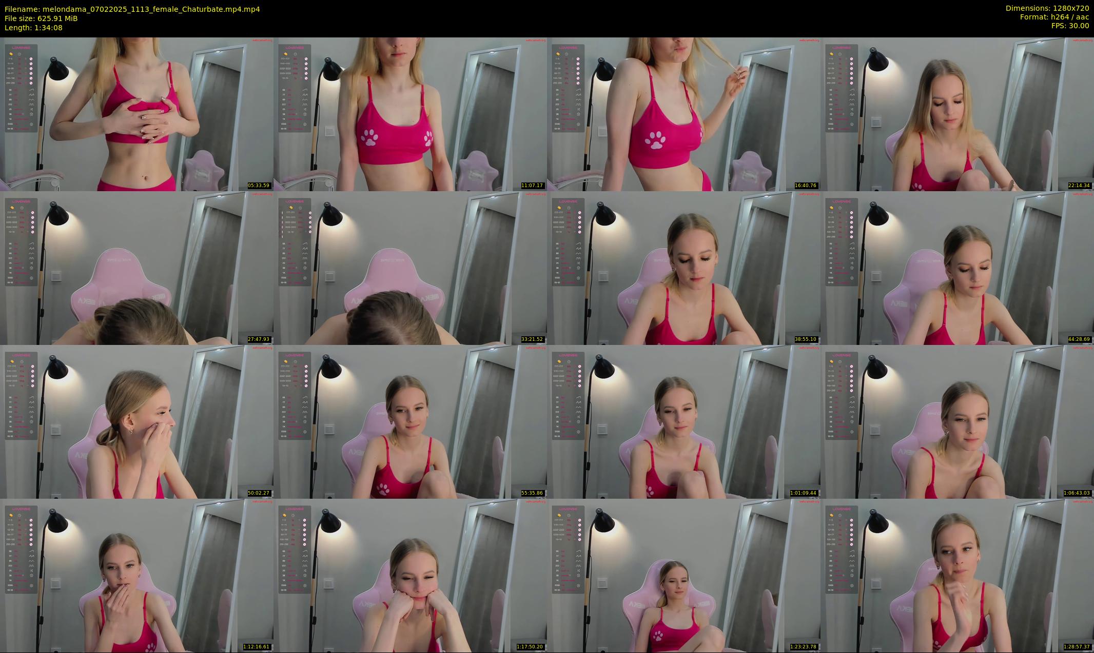 melondama — 95 minute Chaturbate female cam show recording, 720p, Feb 7, 2025