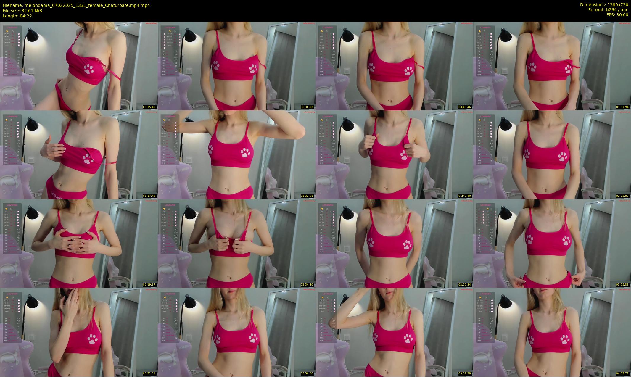 melondama — 5 minute Chaturbate female cam show recording, 720p, Feb 7, 2025