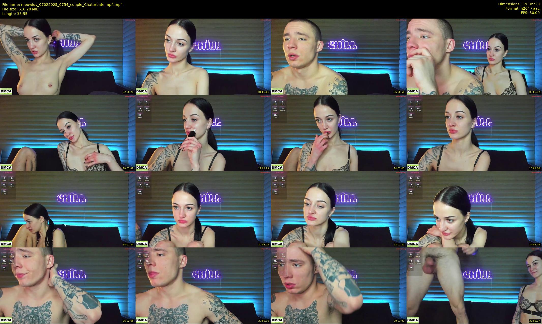 meowluv — 34 minute Chaturbate couple cam show recording, 720p, Feb 7, 2025