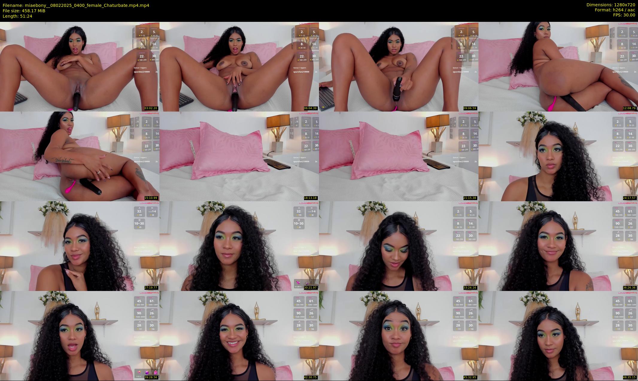 miaebony_ — 52 minute Chaturbate female cam show recording, 720p, Feb 8, 2025