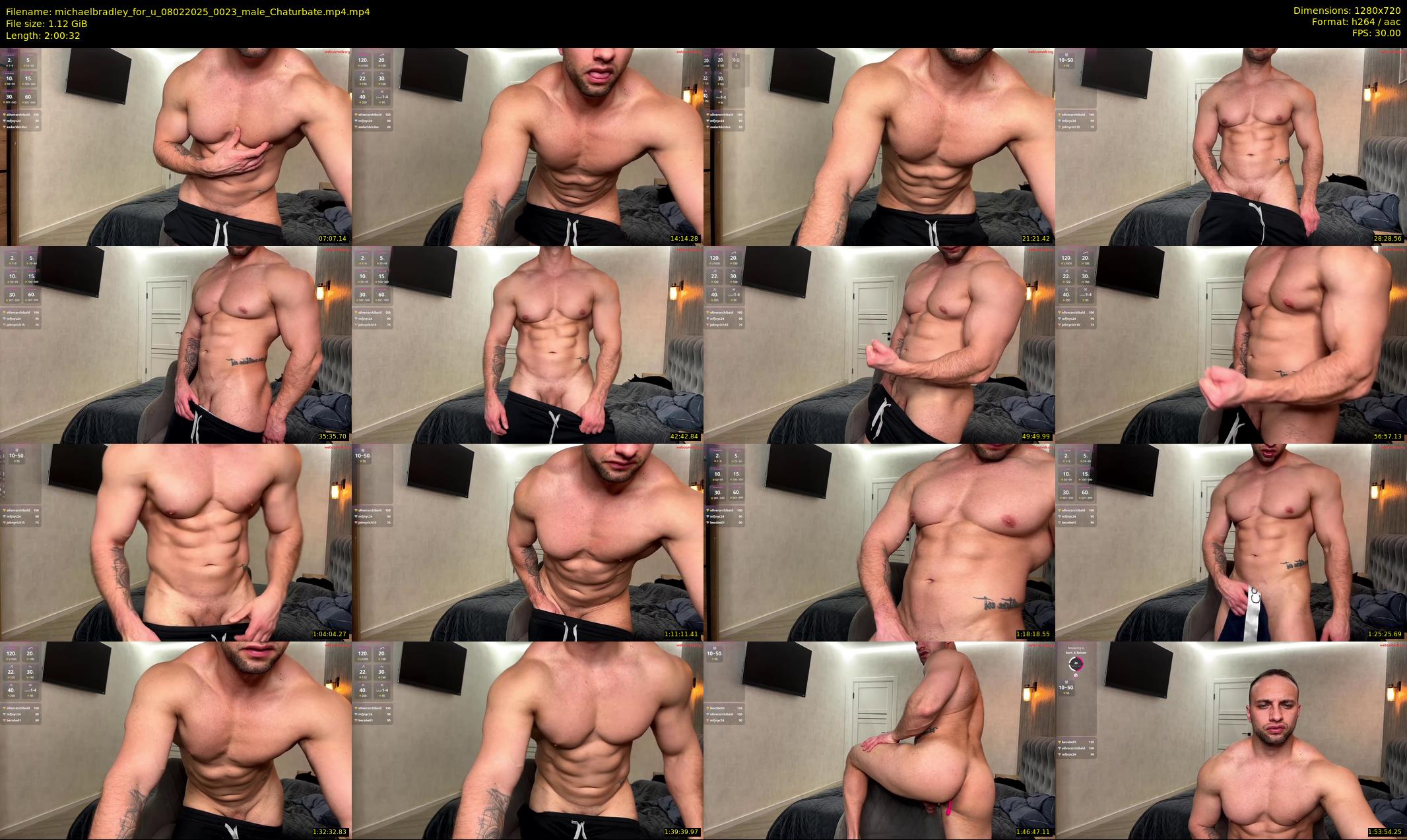 michaelbradley_for_u — 121 minute Chaturbate male cam show recording, 720p, Feb 8, 2025