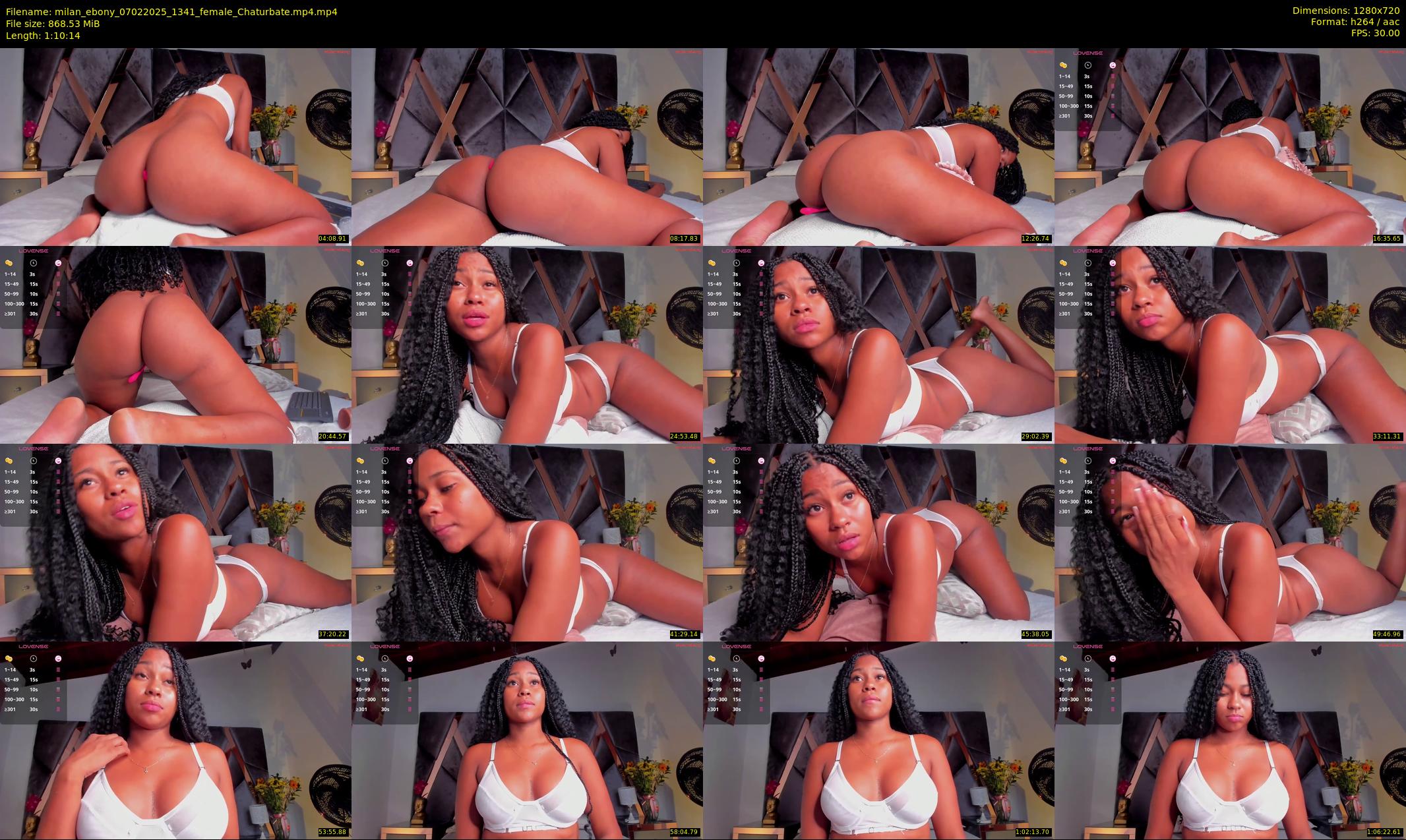 milan_ebony — 71 minute Chaturbate female cam show recording, 720p, Feb 7, 2025