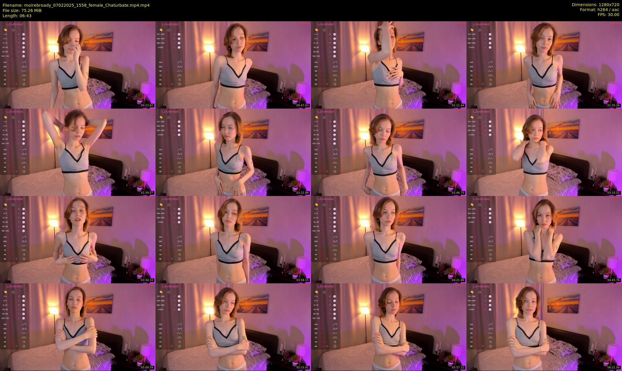 moirebroady — 7 minute Chaturbate female cam show recording, 720p, Feb 7, 2025