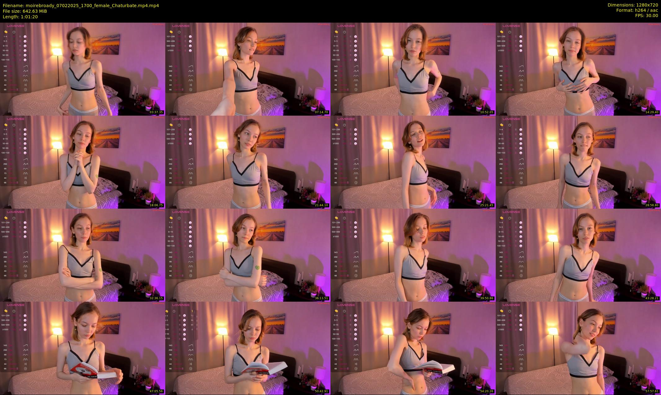 moirebroady — 62 minute Chaturbate female cam show recording, 720p, Feb 7, 2025