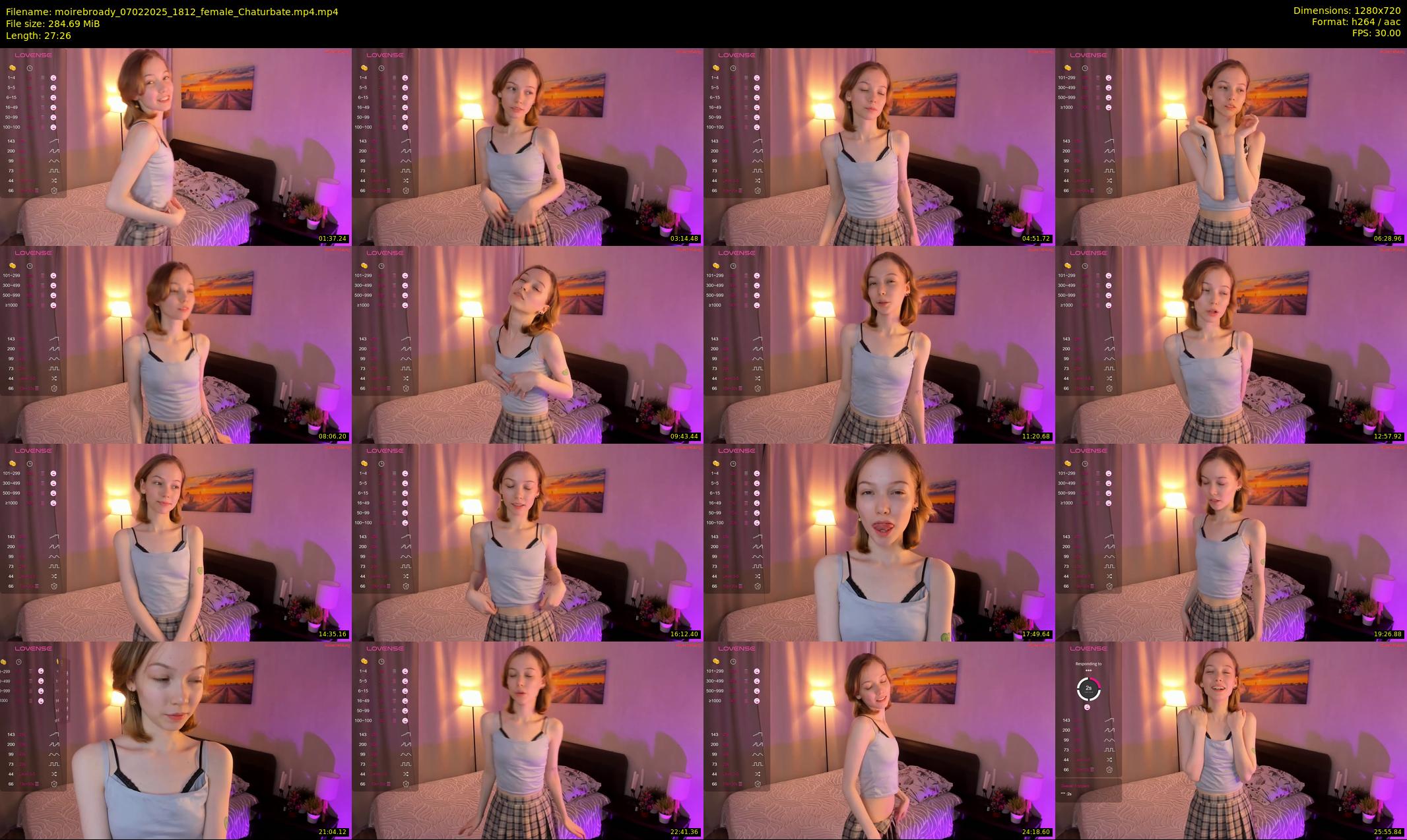 moirebroady — 28 minute Chaturbate female cam show recording, 720p, Feb 7, 2025