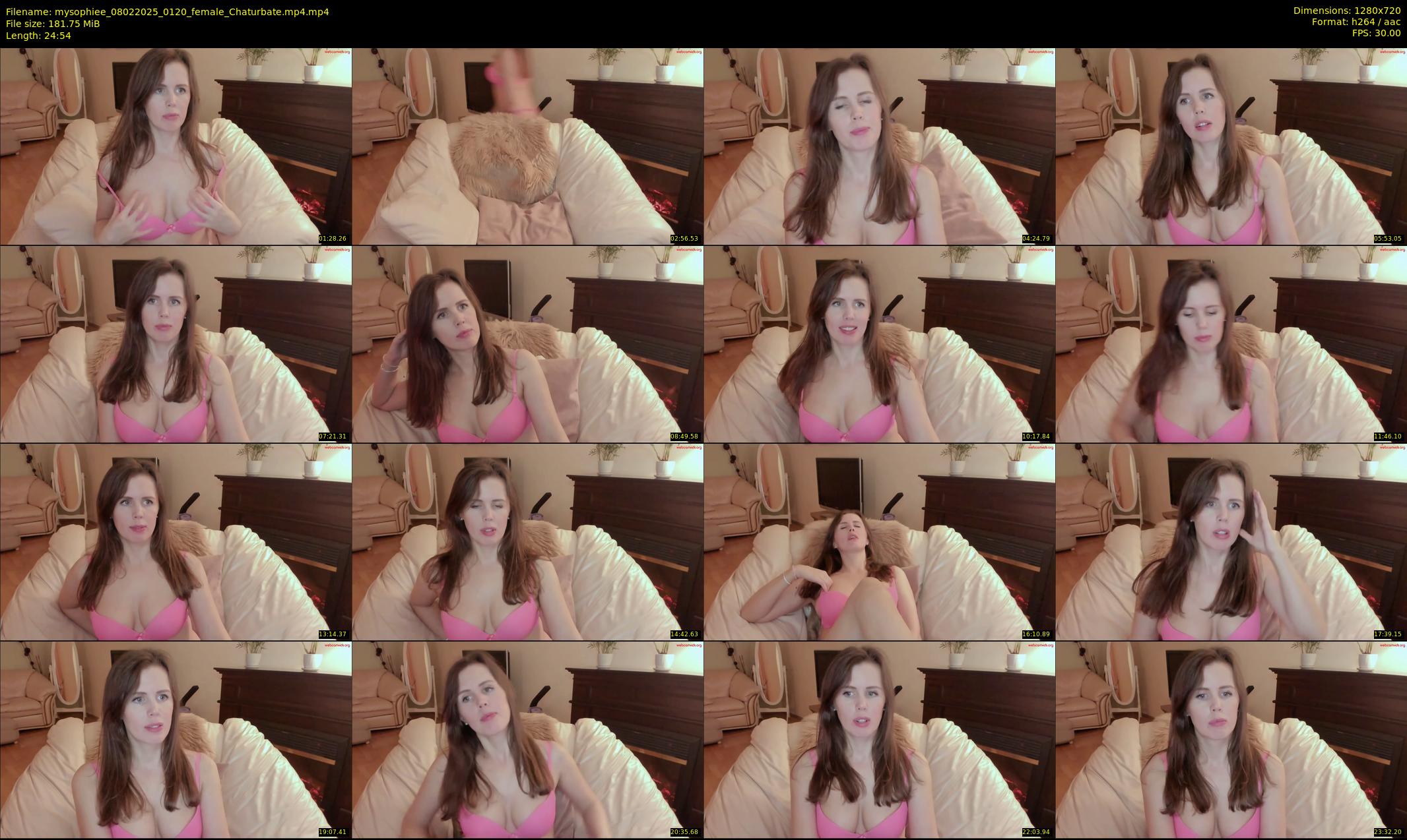 mysophiee — 25 minute Chaturbate female cam show recording, 720p, Feb 8, 2025