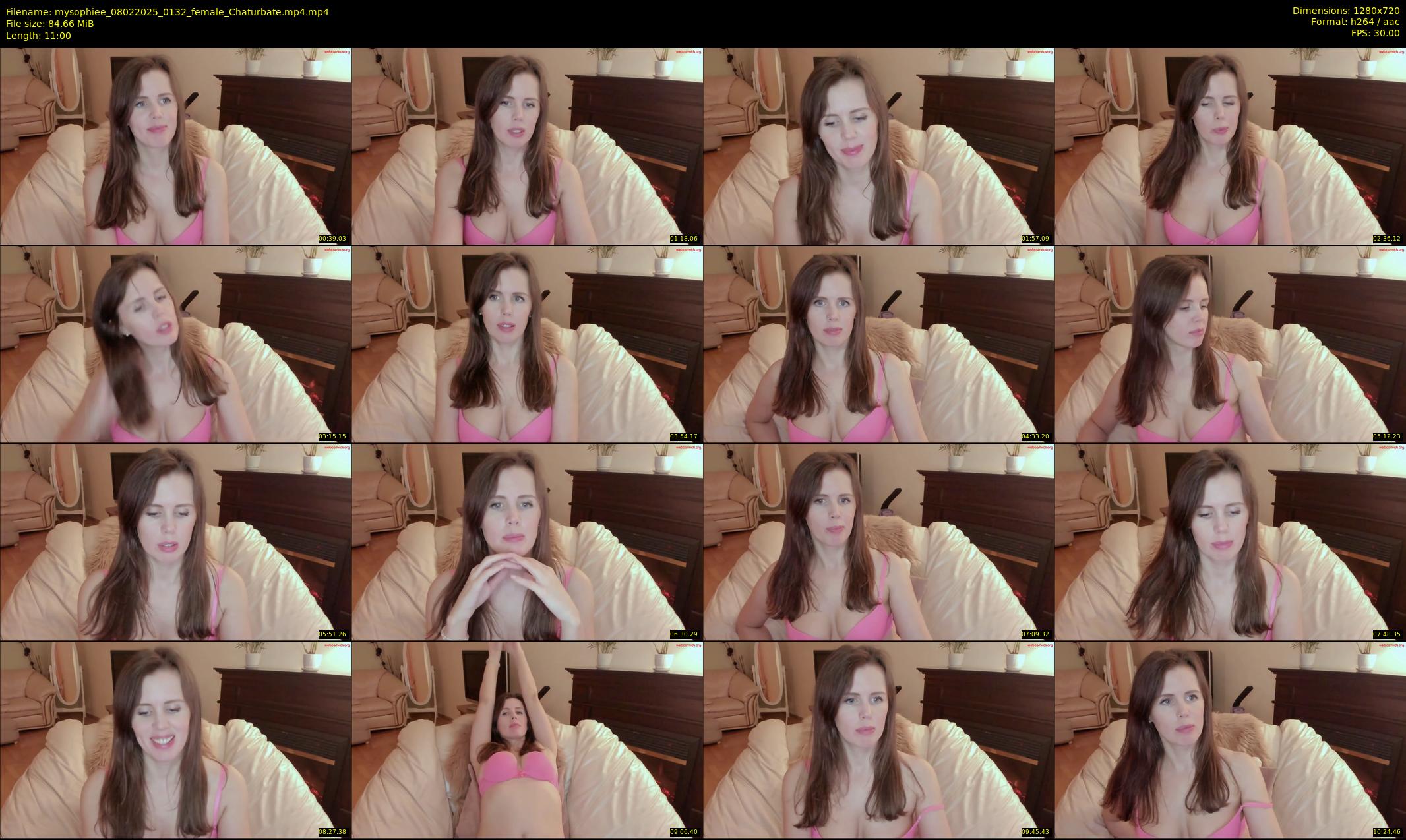 mysophiee — 11 minute Chaturbate female cam show recording, 720p, Feb 8, 2025
