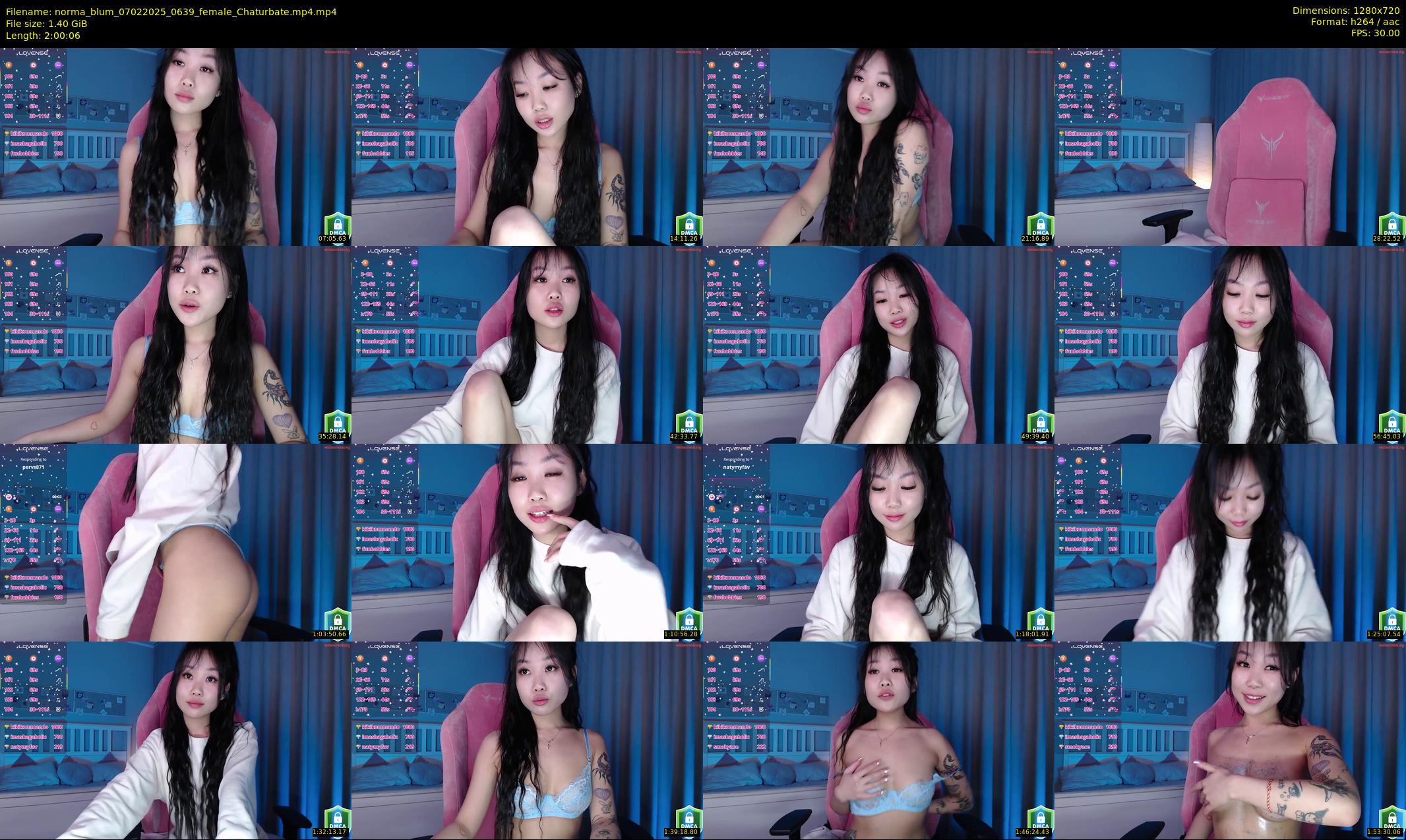 norma_blum — 121 minute Chaturbate female cam show recording, 720p, Feb 7, 2025