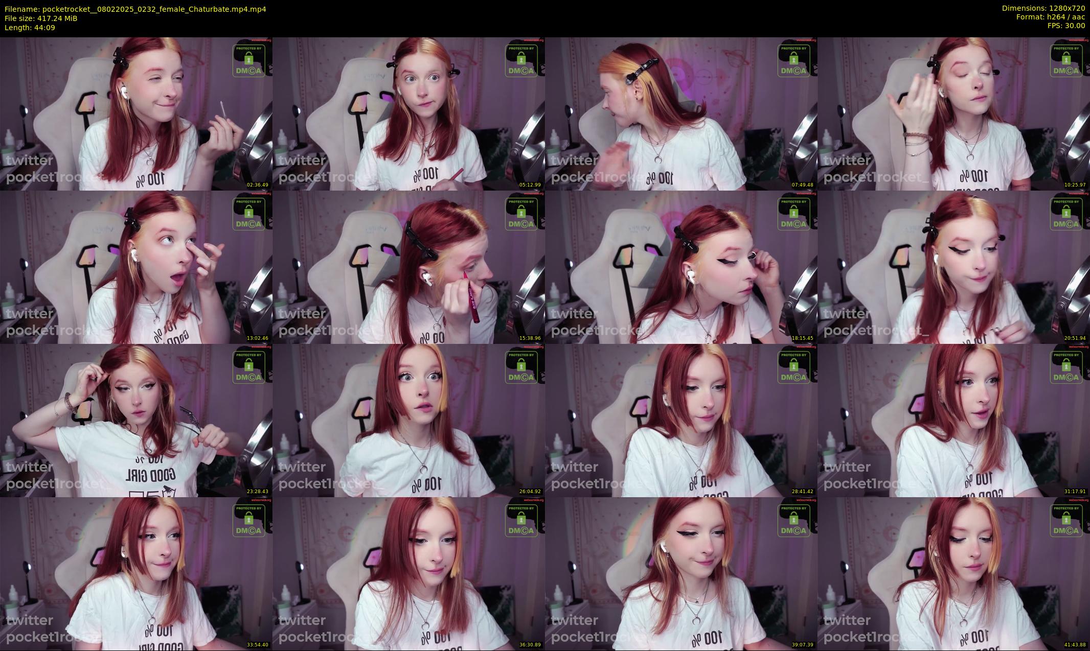 pocketrocket_ — 45 minute Chaturbate female cam show recording, 720p, Feb 8, 2025