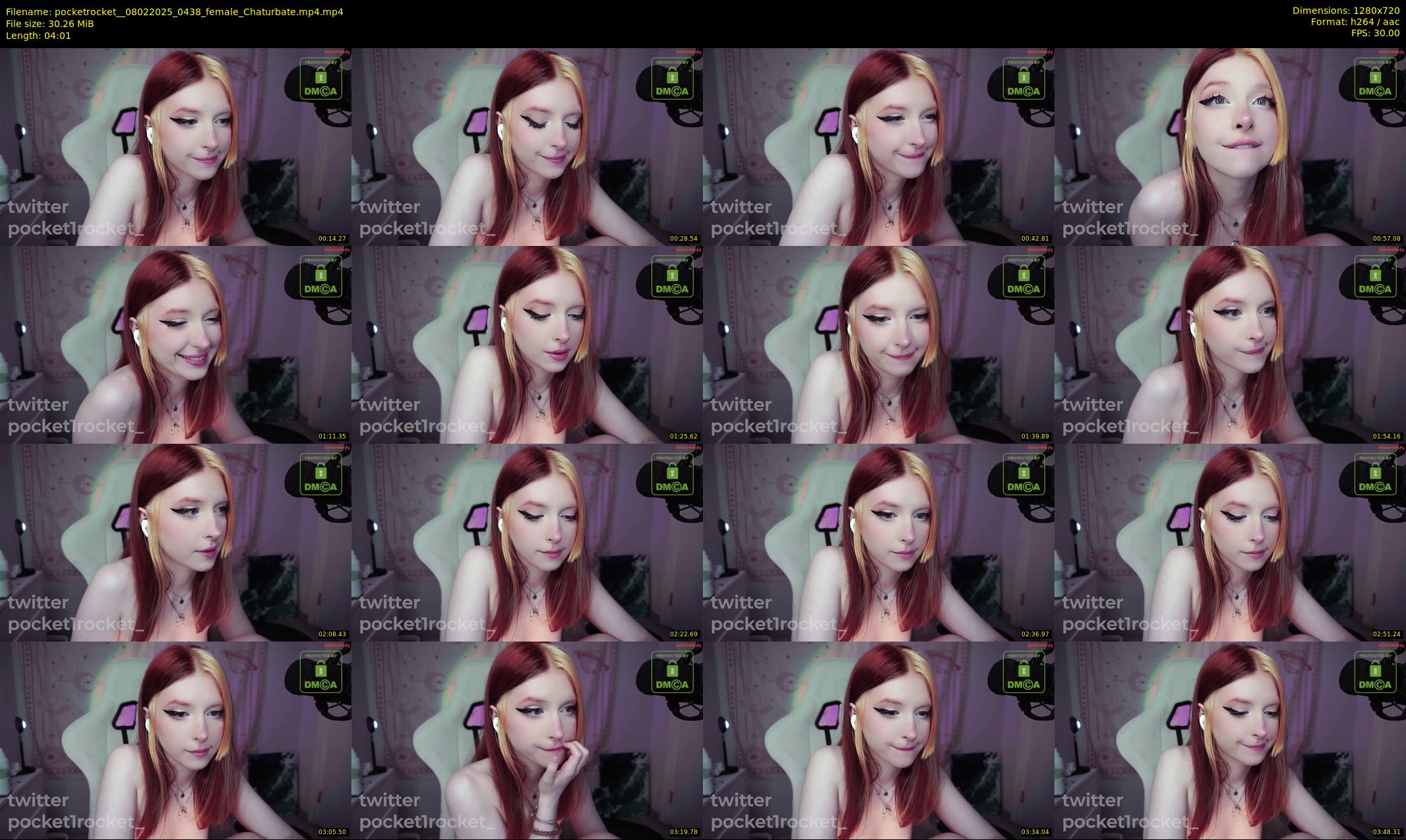 pocketrocket_ — 5 minute Chaturbate female cam show recording, 720p, Feb 8, 2025