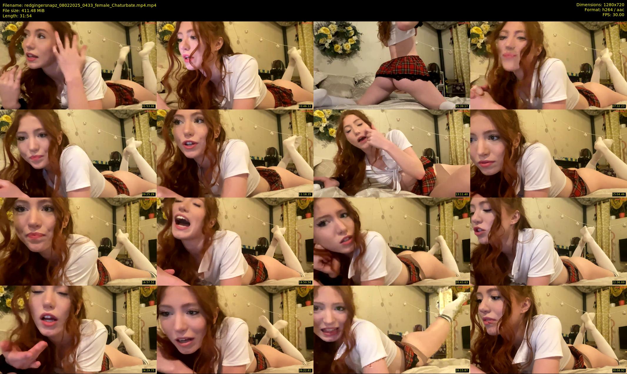 redgingersnapz — 32 minute Chaturbate female cam show recording, 720p, Feb 8, 2025