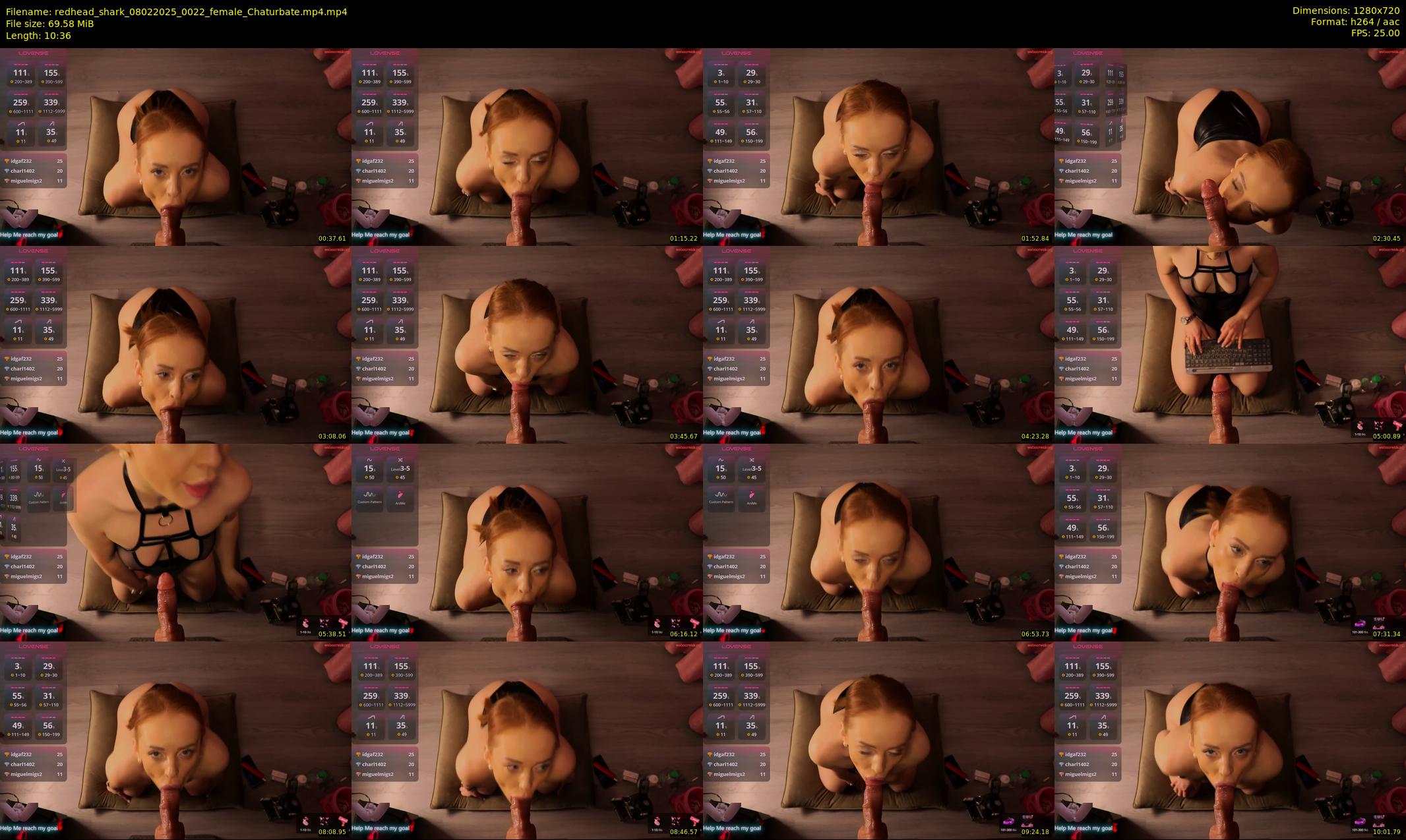 redhead_shark — 11 minute Chaturbate female cam show recording, 720p, Feb 8, 2025