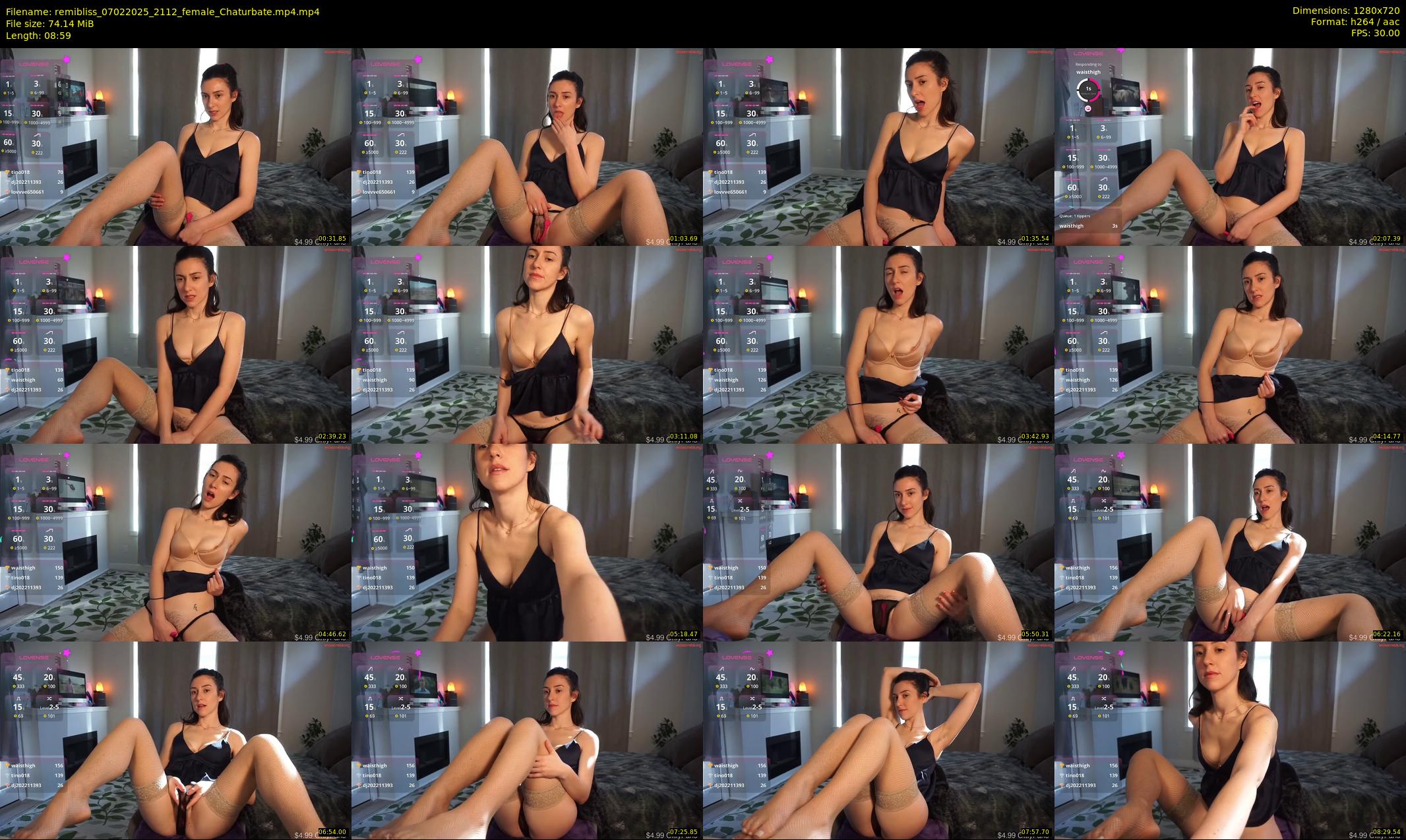 remibliss — 9 minute Chaturbate female cam show recording, 720p, Feb 7, 2025