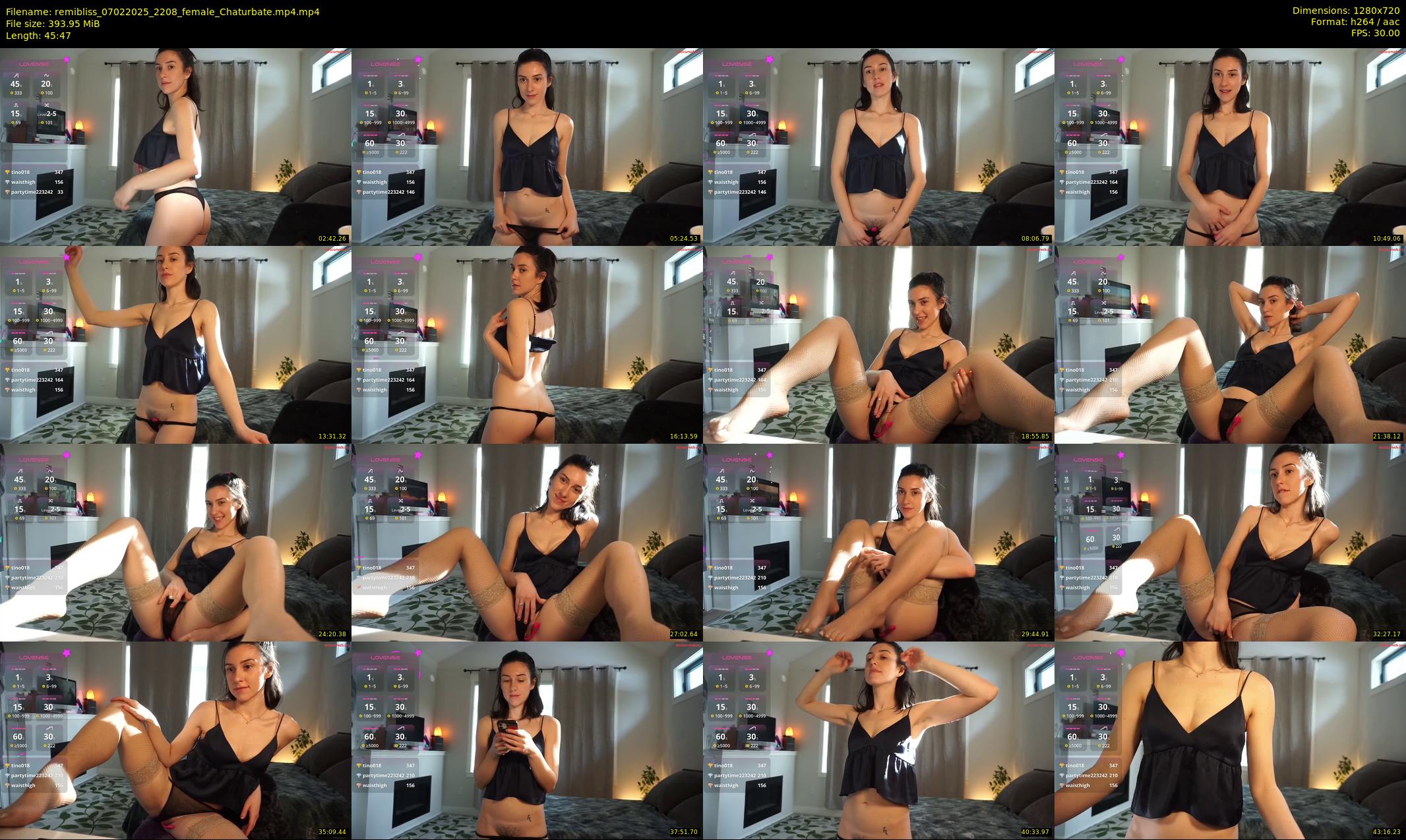 remibliss — 46 minute Chaturbate female cam show recording, 720p, Feb 7, 2025