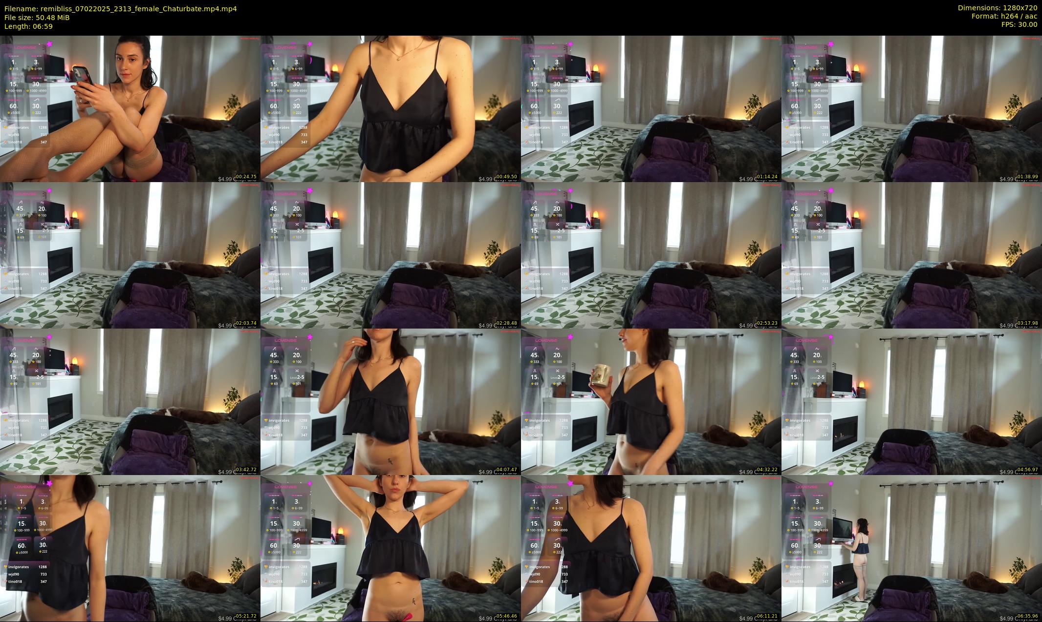 remibliss — 7 minute Chaturbate female cam show recording, 720p, Feb 7, 2025