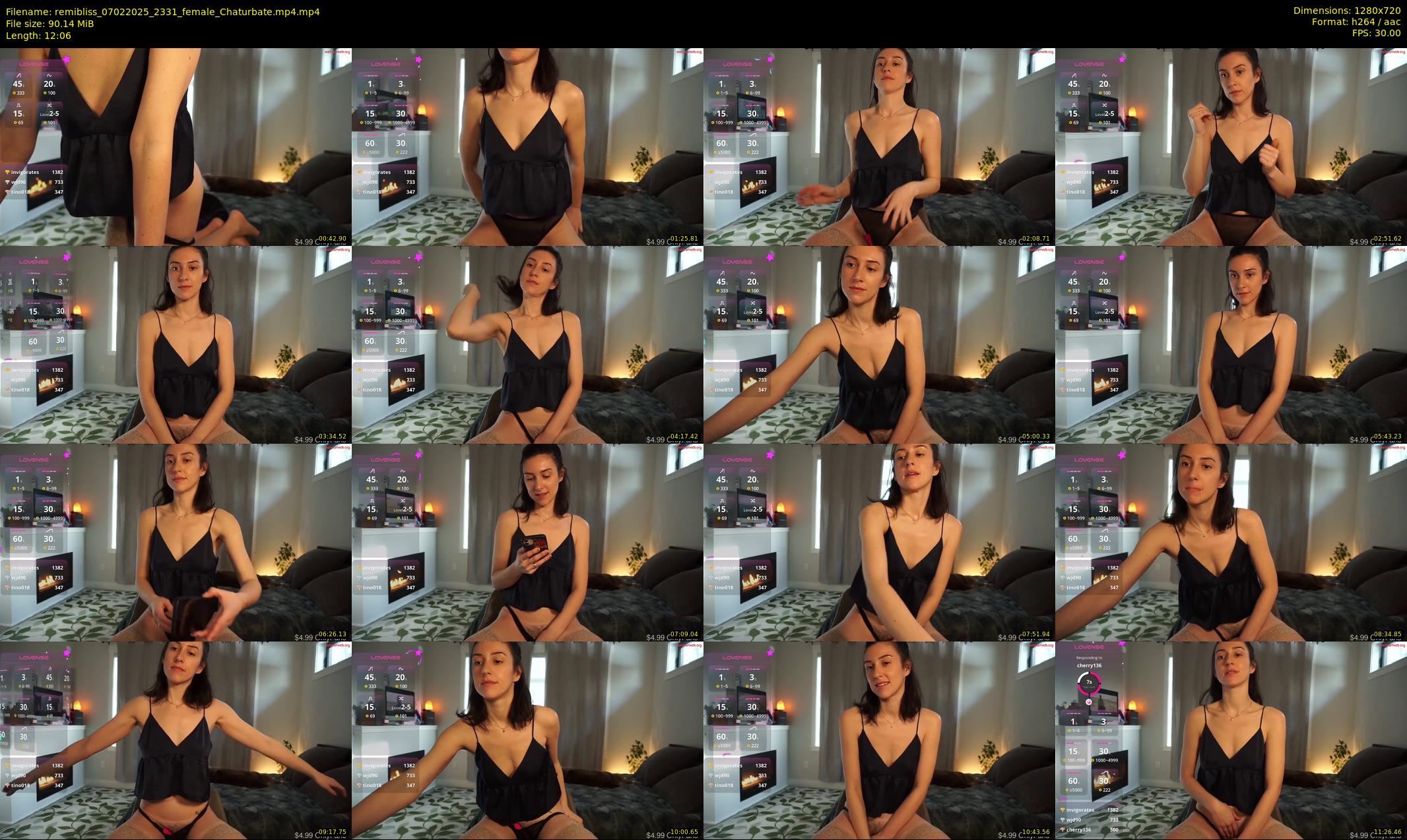 remibliss — 13 minute Chaturbate female cam show recording, 720p, Feb 7, 2025