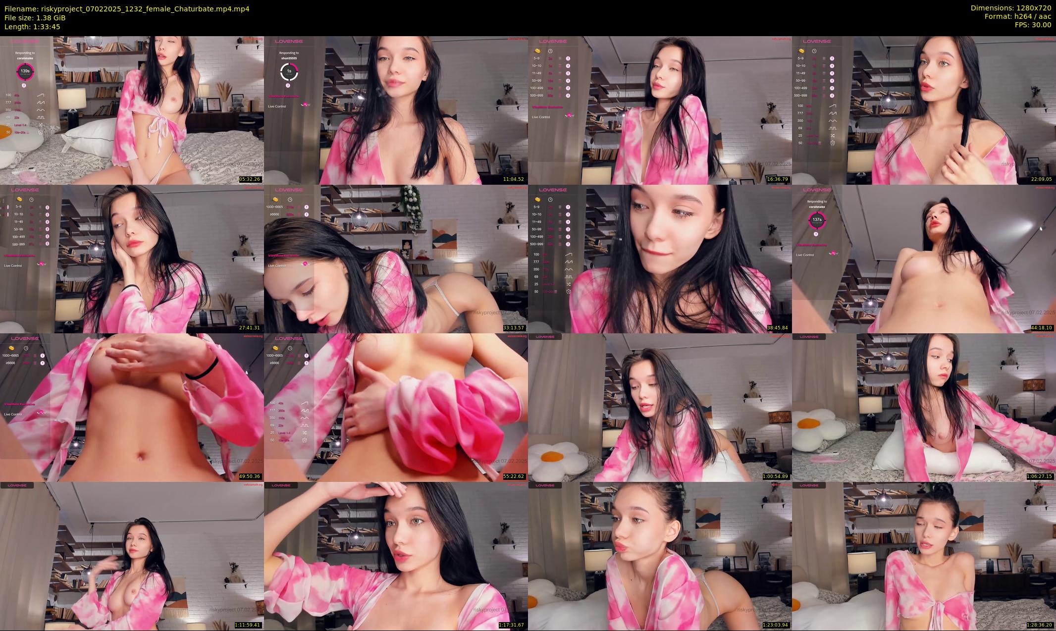 riskyproject — 94 minute Chaturbate couple cam show recording, 720p, Feb 7, 2025