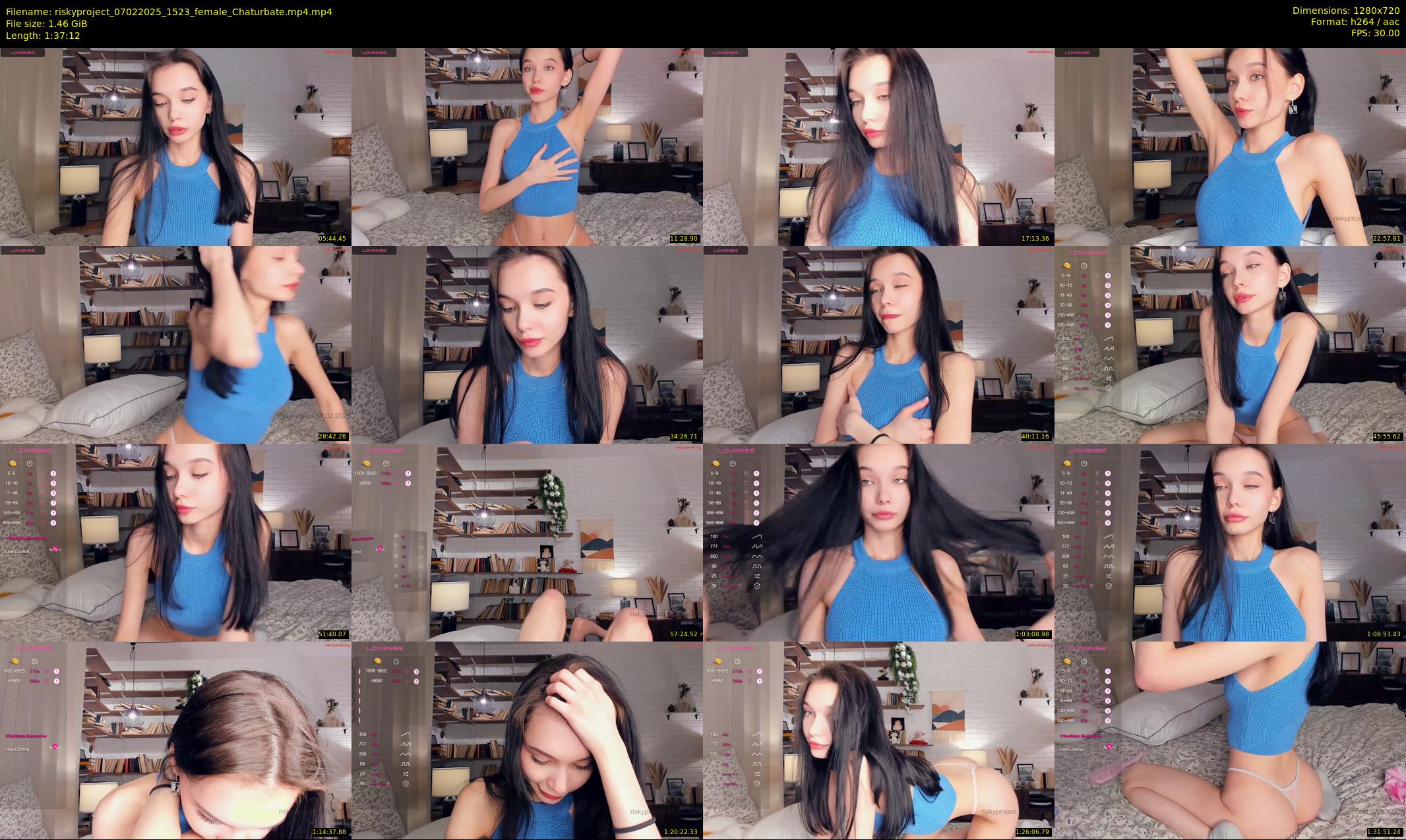 riskyproject — 98 minute Chaturbate couple cam show recording, 720p, Feb 7, 2025