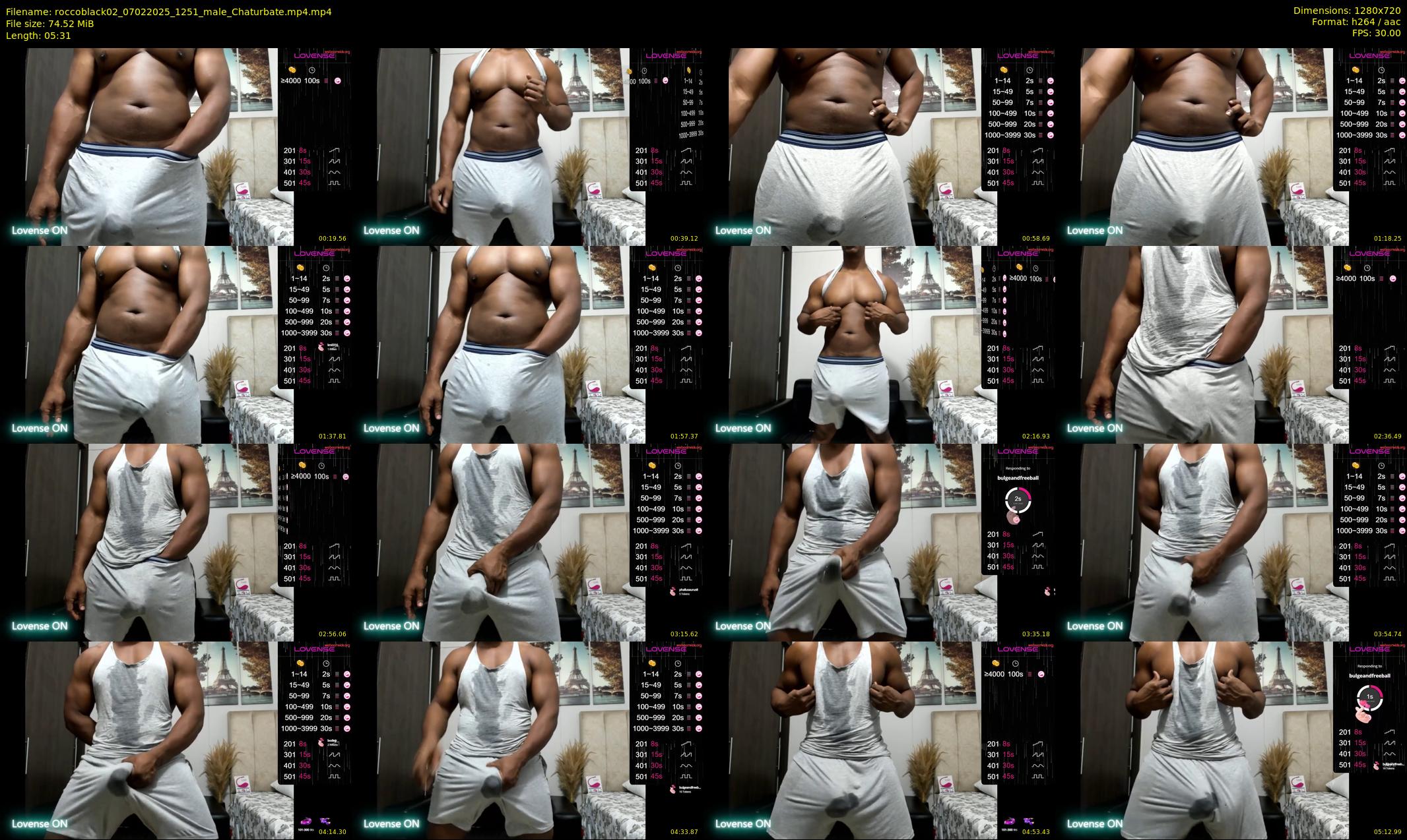 roccoblack02 — 6 minute Chaturbate male cam show recording, 720p, Feb 7, 2025