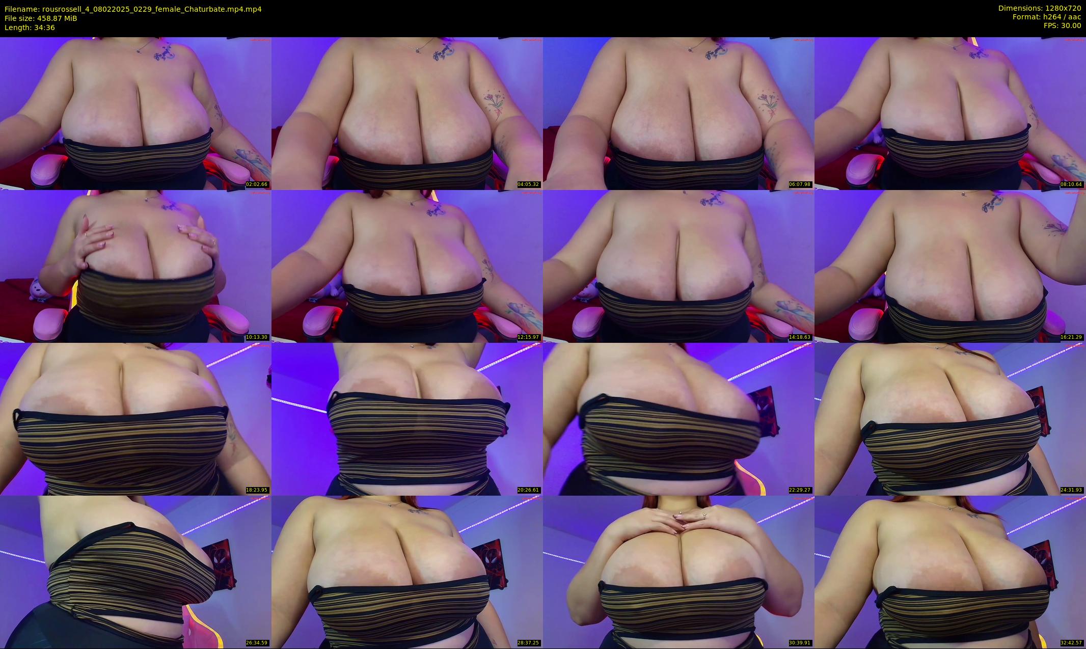 rousrossell_4 — 35 minute Chaturbate female cam show recording, 720p, Feb 8, 2025