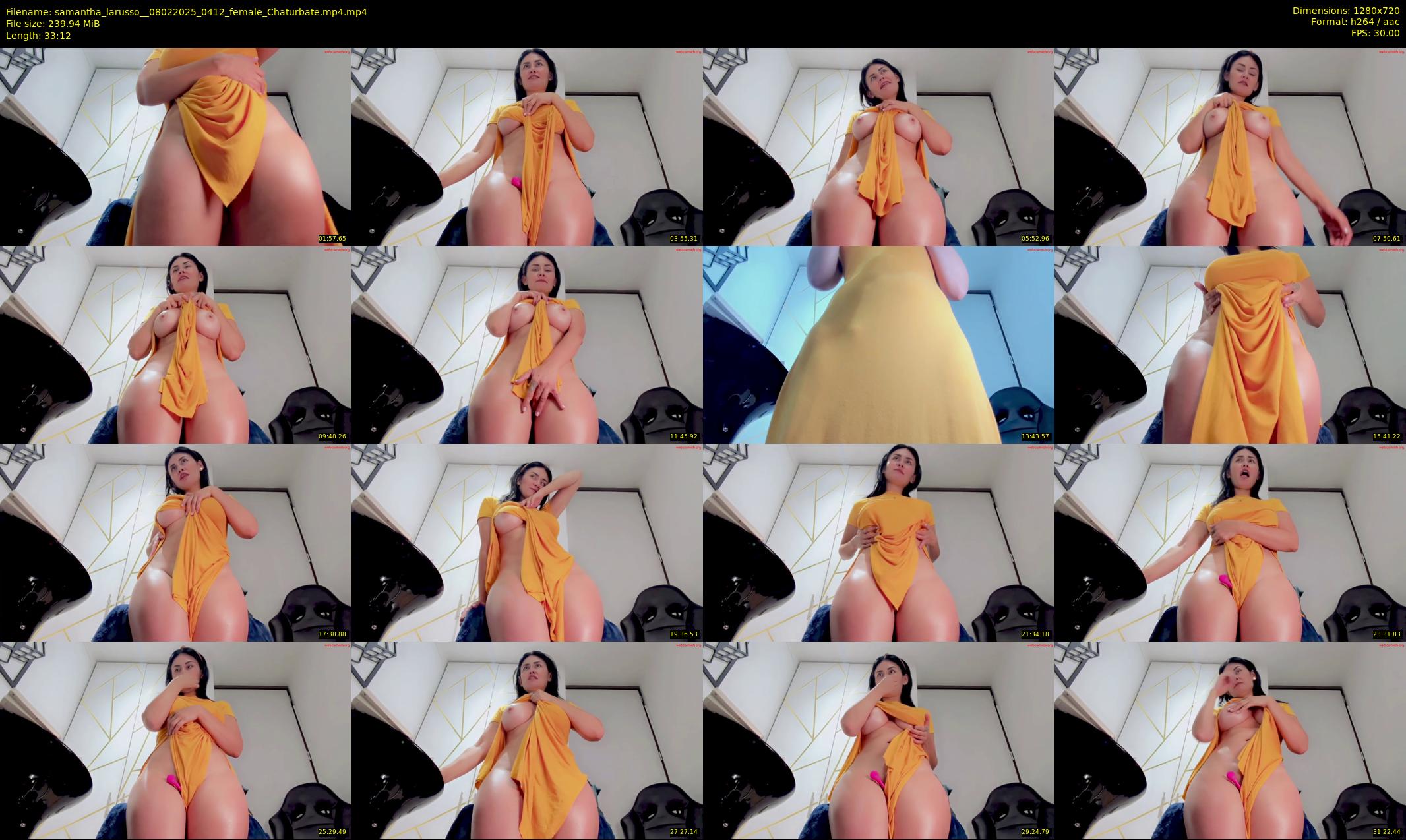 samantha_larusso_ — 34 minute Chaturbate couple cam show recording, 720p, Feb 8, 2025