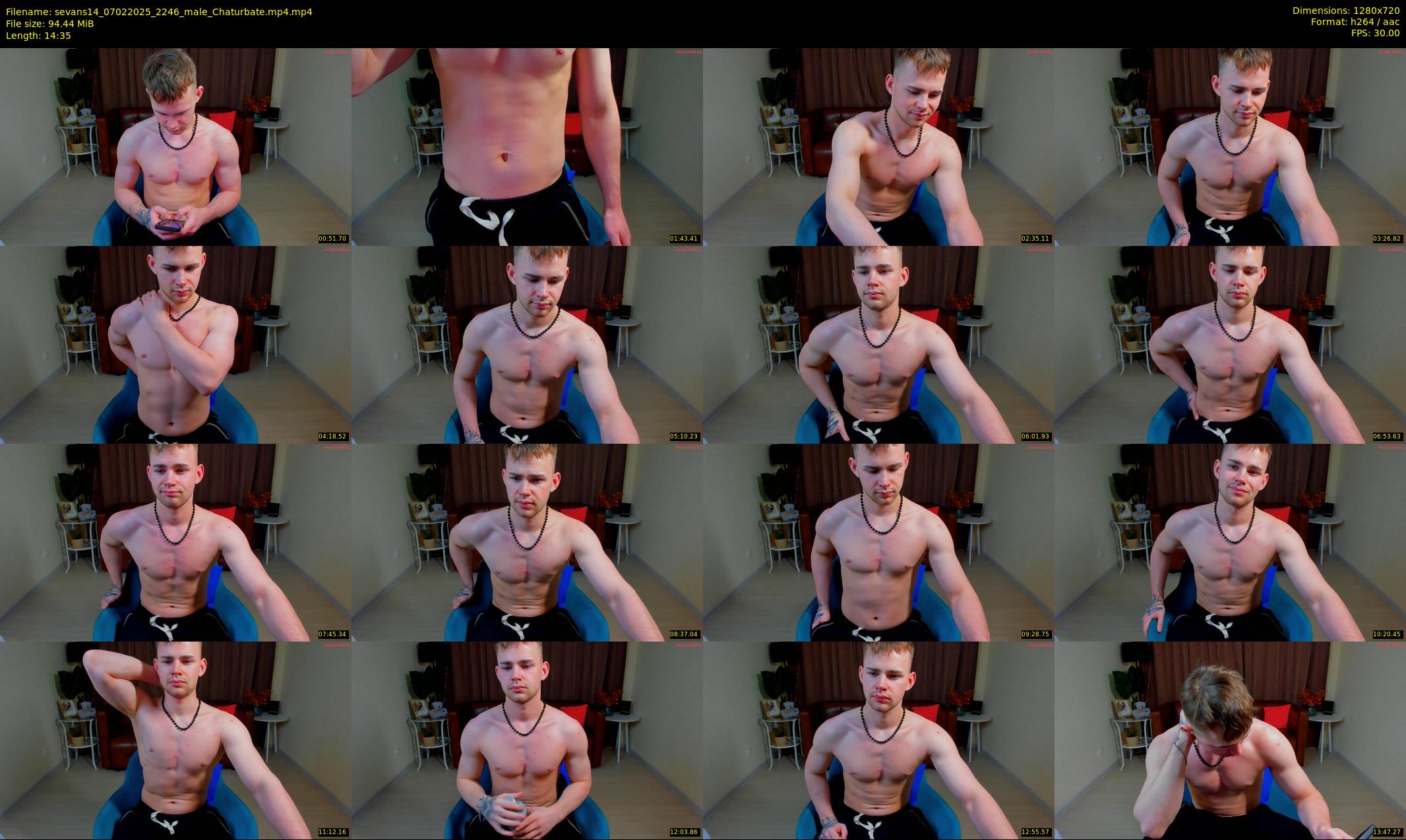 sevans14 — 15 minute Chaturbate male cam show recording, 720p, Feb 7, 2025
