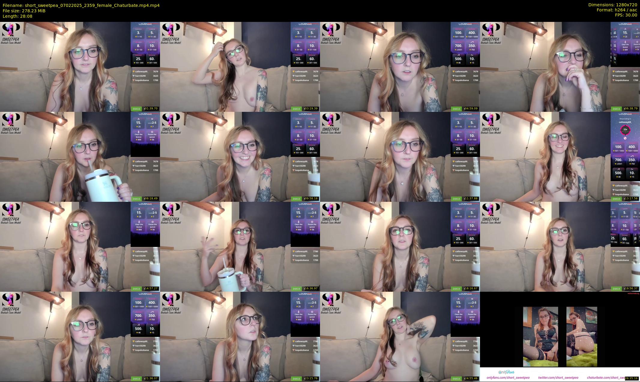 short_sweetpea — 29 minute Chaturbate female cam show recording, 720p, Feb 7, 2025