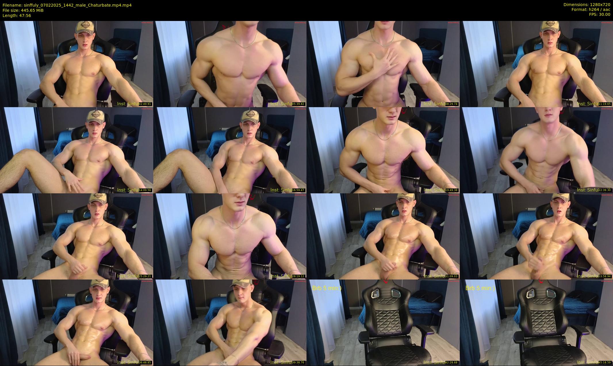sinffuly — 48 minute Chaturbate male cam show recording, 720p, Feb 7, 2025