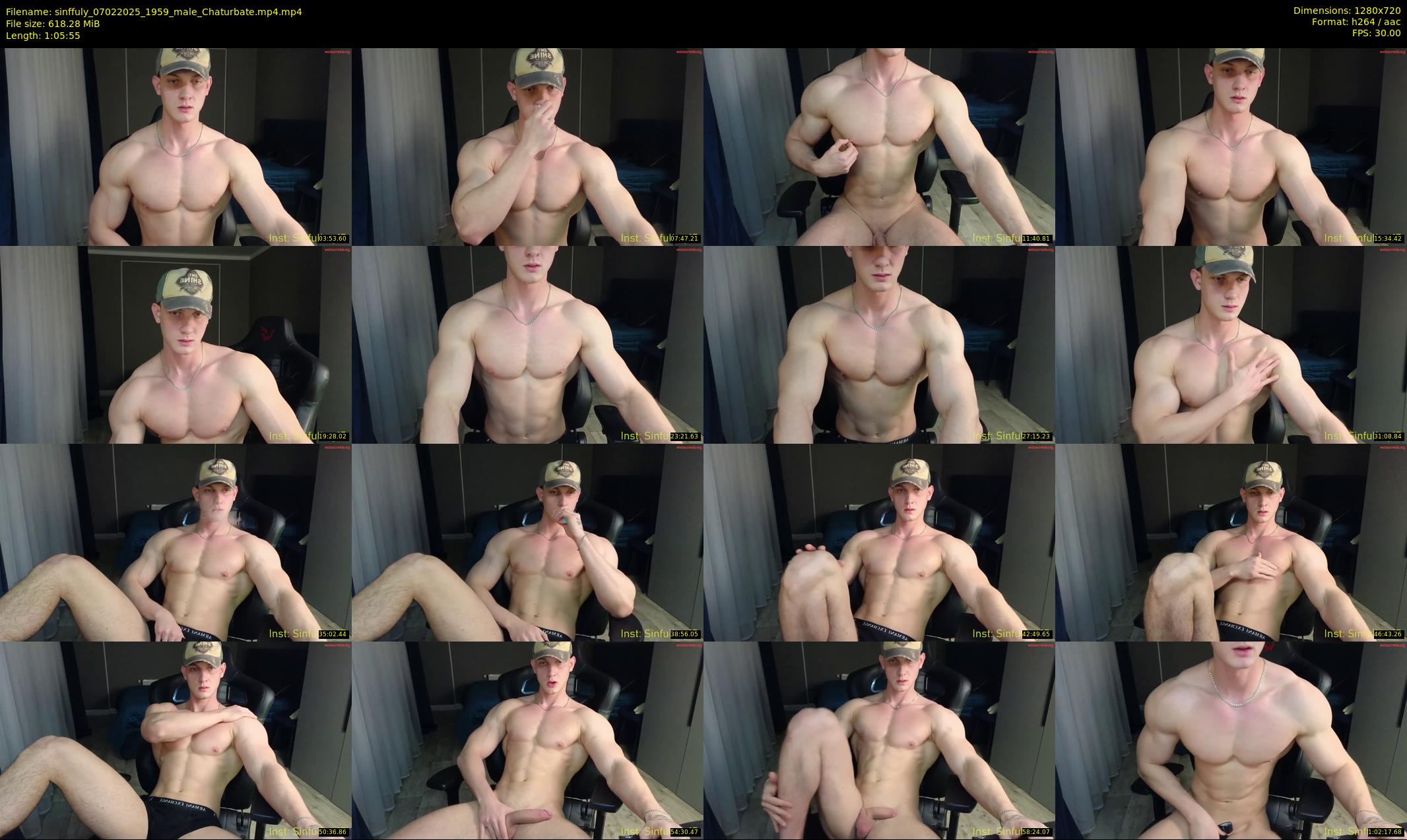 sinffuly — 66 minute Chaturbate male cam show recording, 720p, Feb 7, 2025
