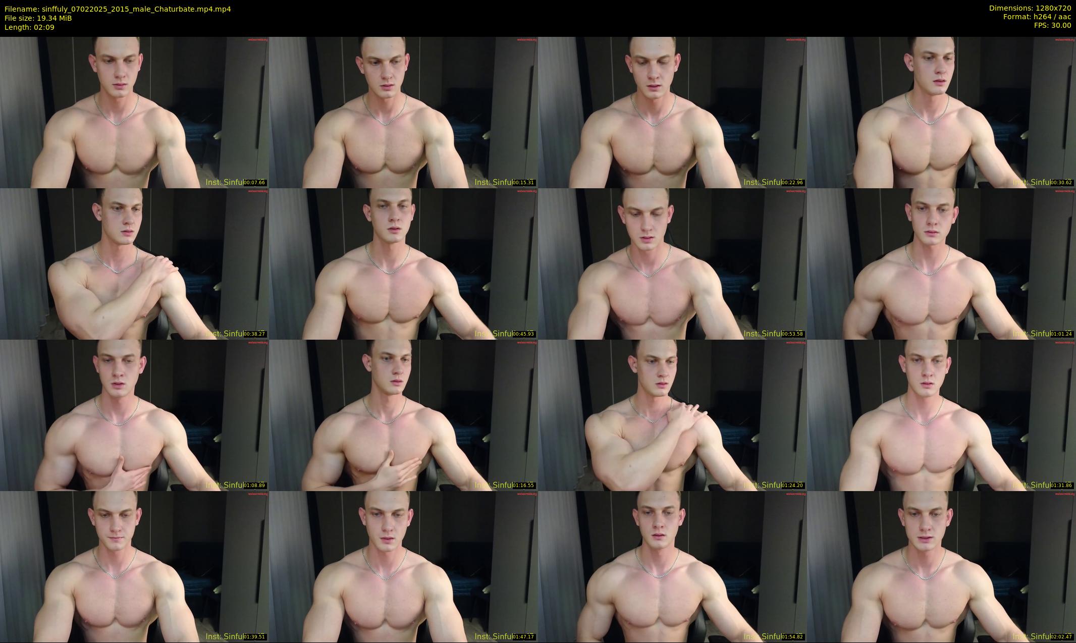 sinffuly — 3 minute Chaturbate male cam show recording, 720p, Feb 7, 2025