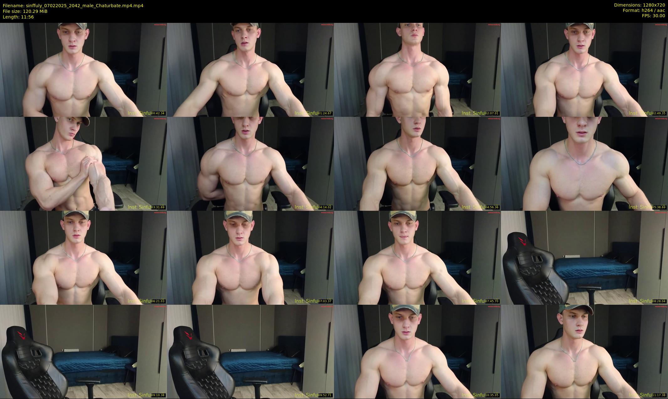 sinffuly — 12 minute Chaturbate male cam show recording, 720p, Feb 7, 2025
