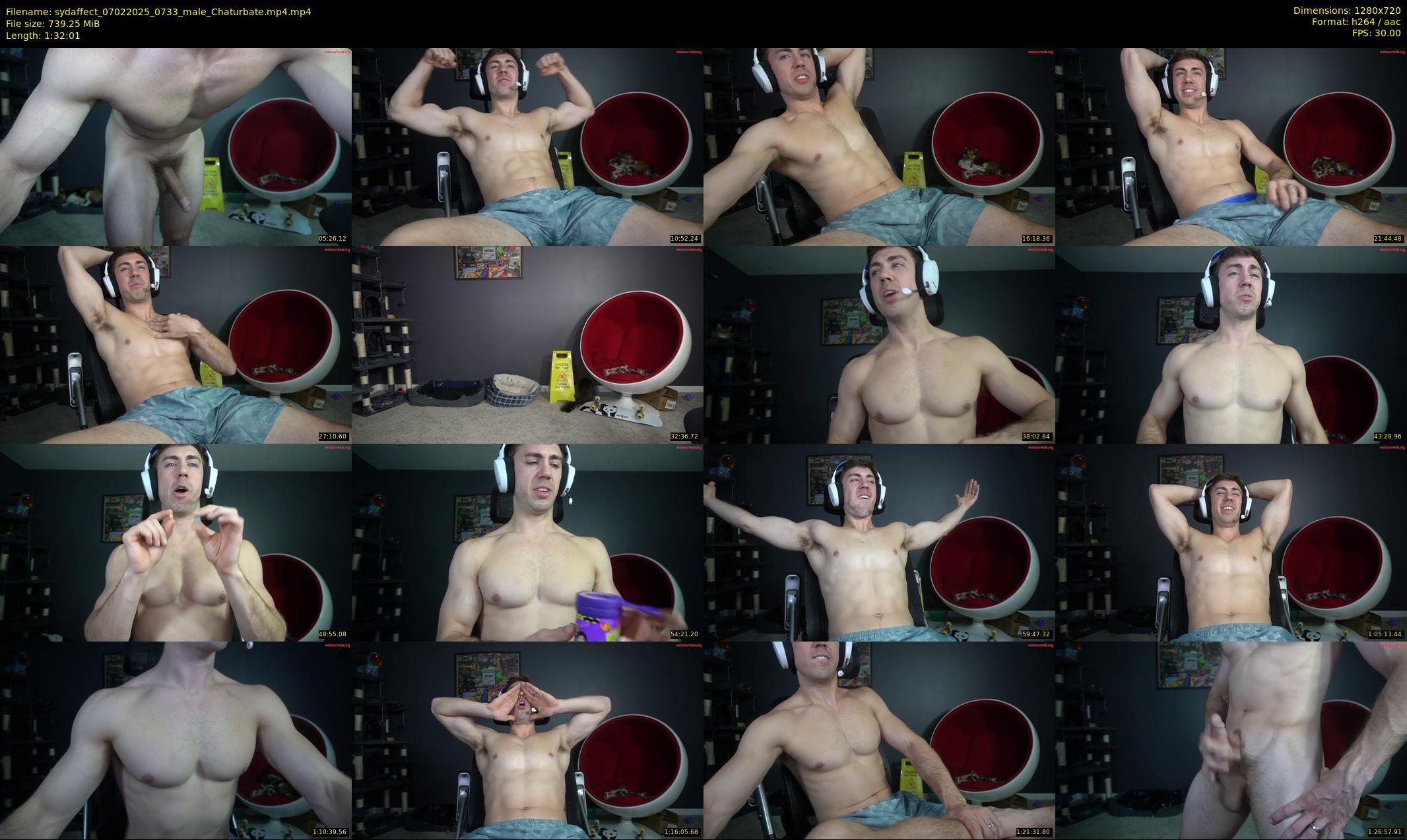 sydaffect — 93 minute Chaturbate male cam show recording, 720p, Feb 7, 2025