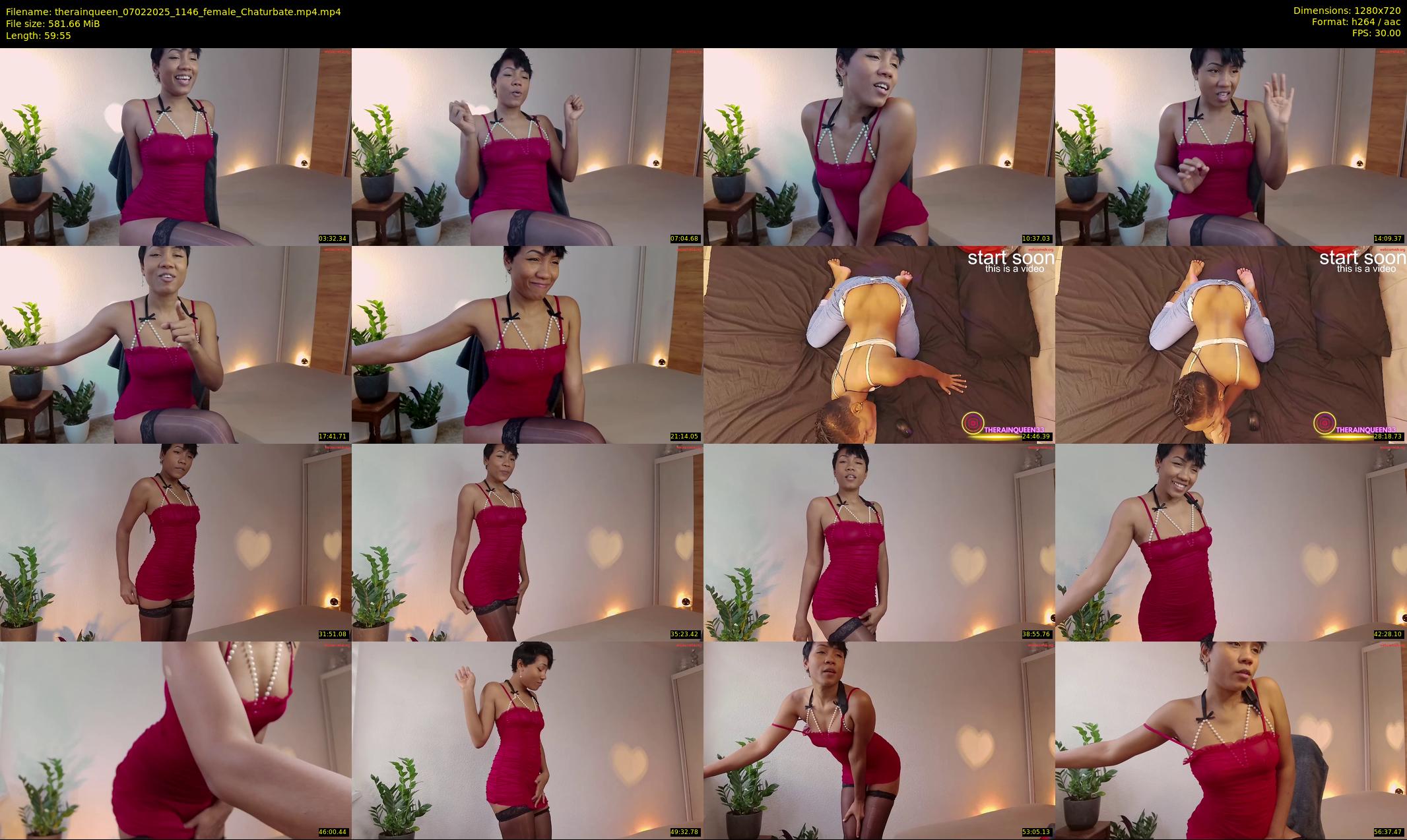 therainqueen — 60 minute Chaturbate female cam show recording, 720p, Feb 7, 2025