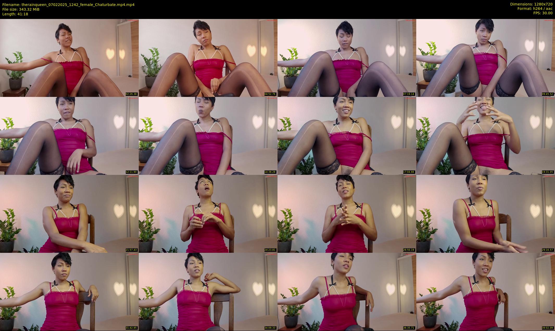 therainqueen — 42 minute Chaturbate female cam show recording, 720p, Feb 7, 2025