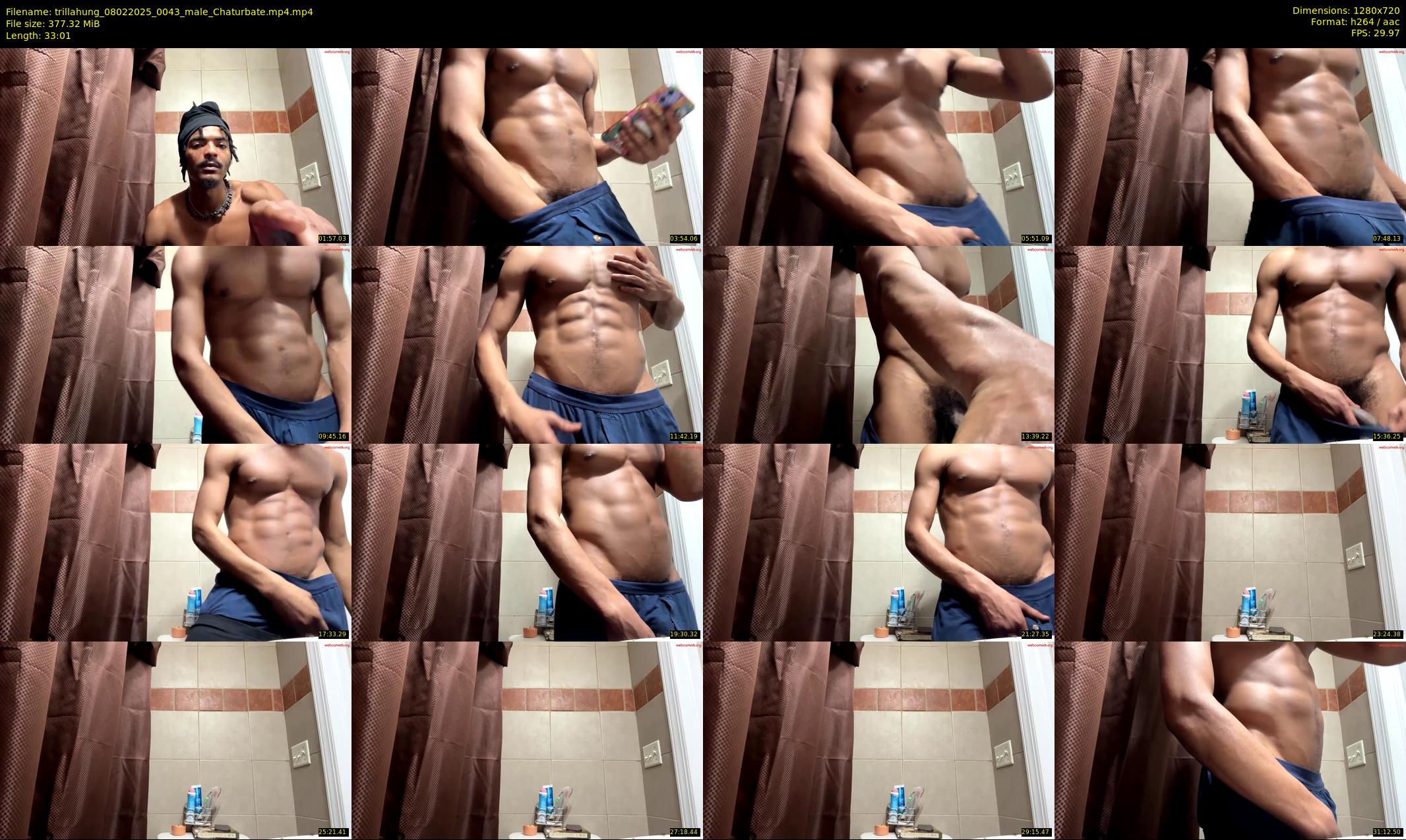 trillahung — 34 minute Chaturbate male cam show recording, 720p, Feb 8, 2025