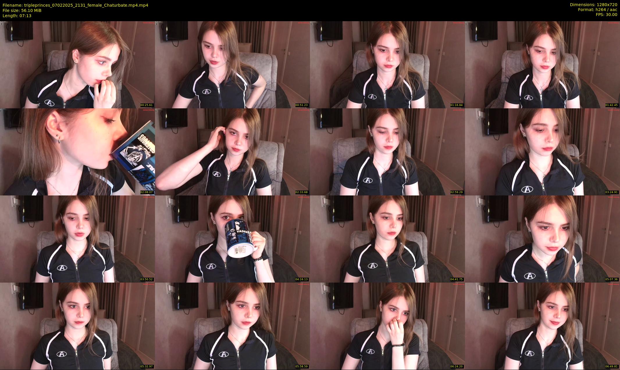 tripleprinces — 8 minute Chaturbate female cam show recording, 720p, Feb 7, 2025