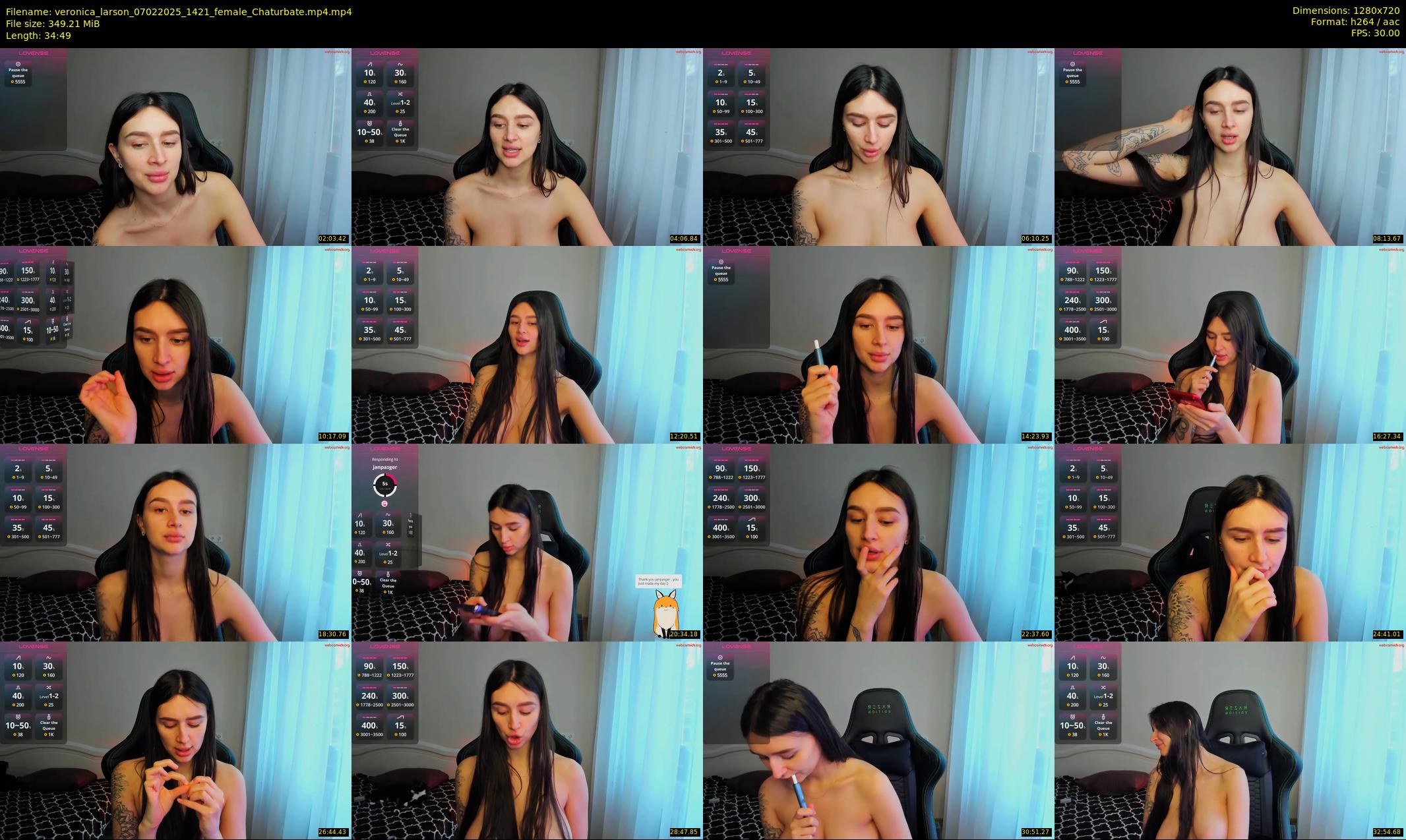 veronica_larson — 35 minute Chaturbate female cam show recording, 720p, Feb 7, 2025