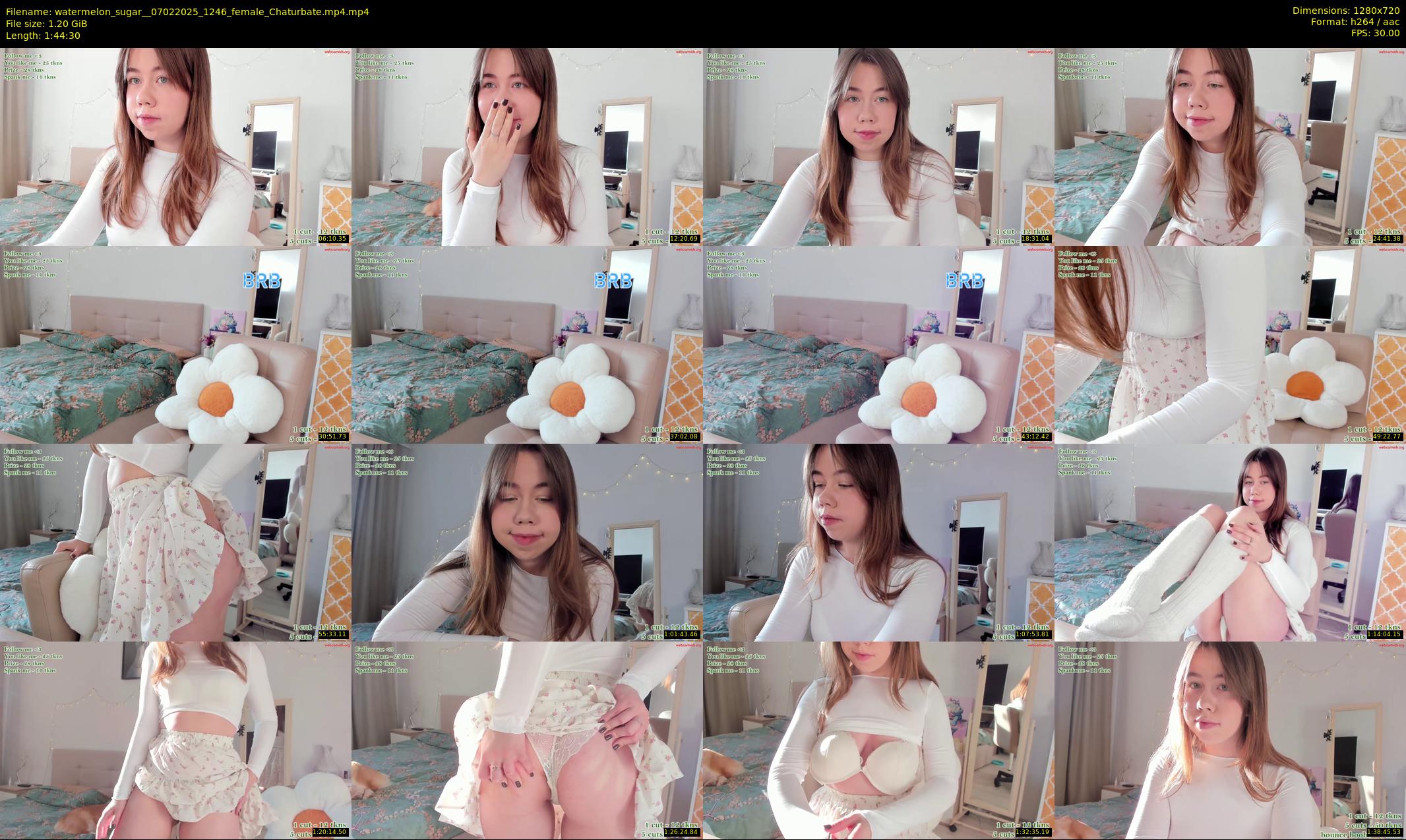 watermelon_sugar_ — 105 minute Chaturbate female cam show recording, 720p, Feb 7, 2025