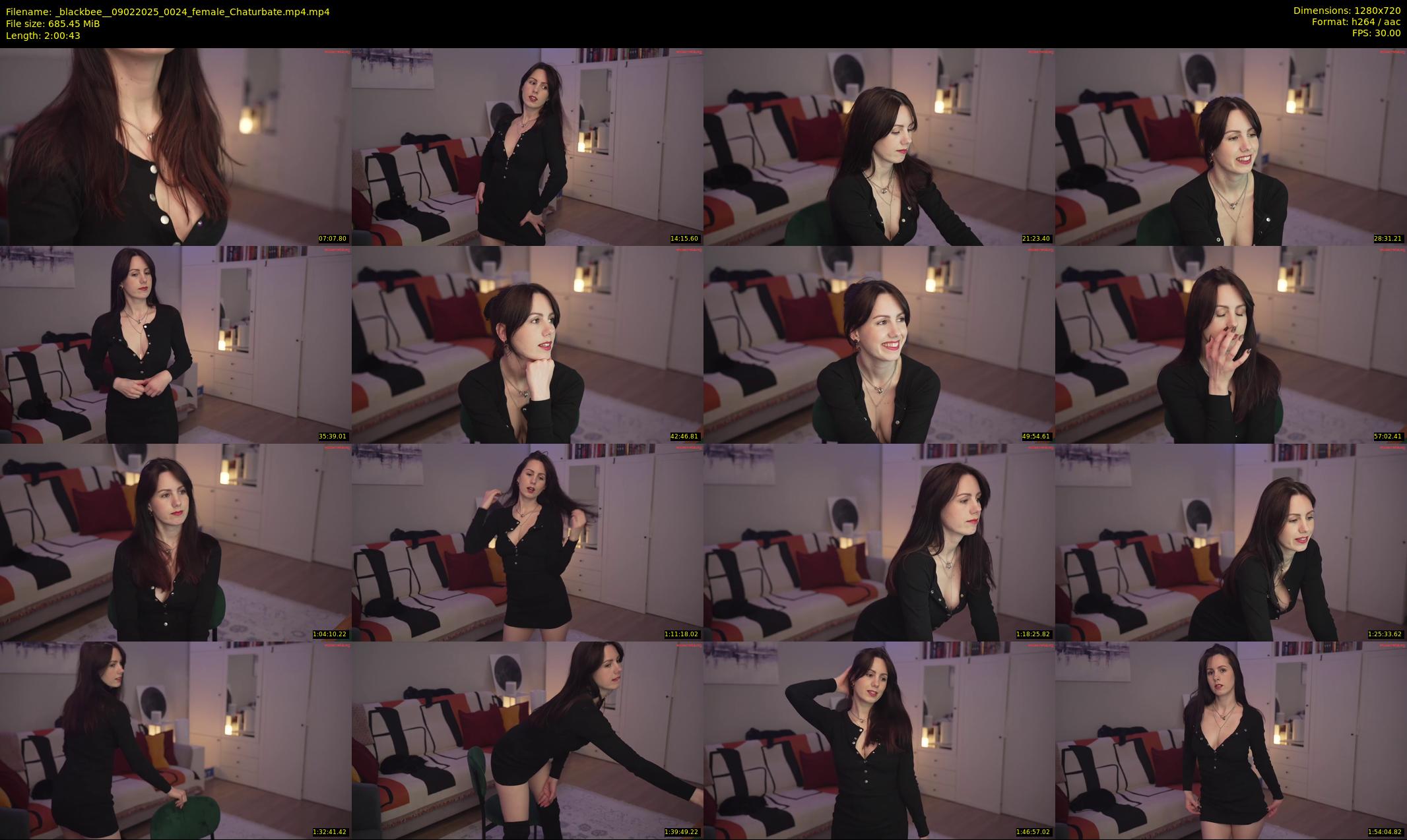 _blackbee_ — 121 minute Chaturbate female cam show recording, 720p, Feb 9, 2025