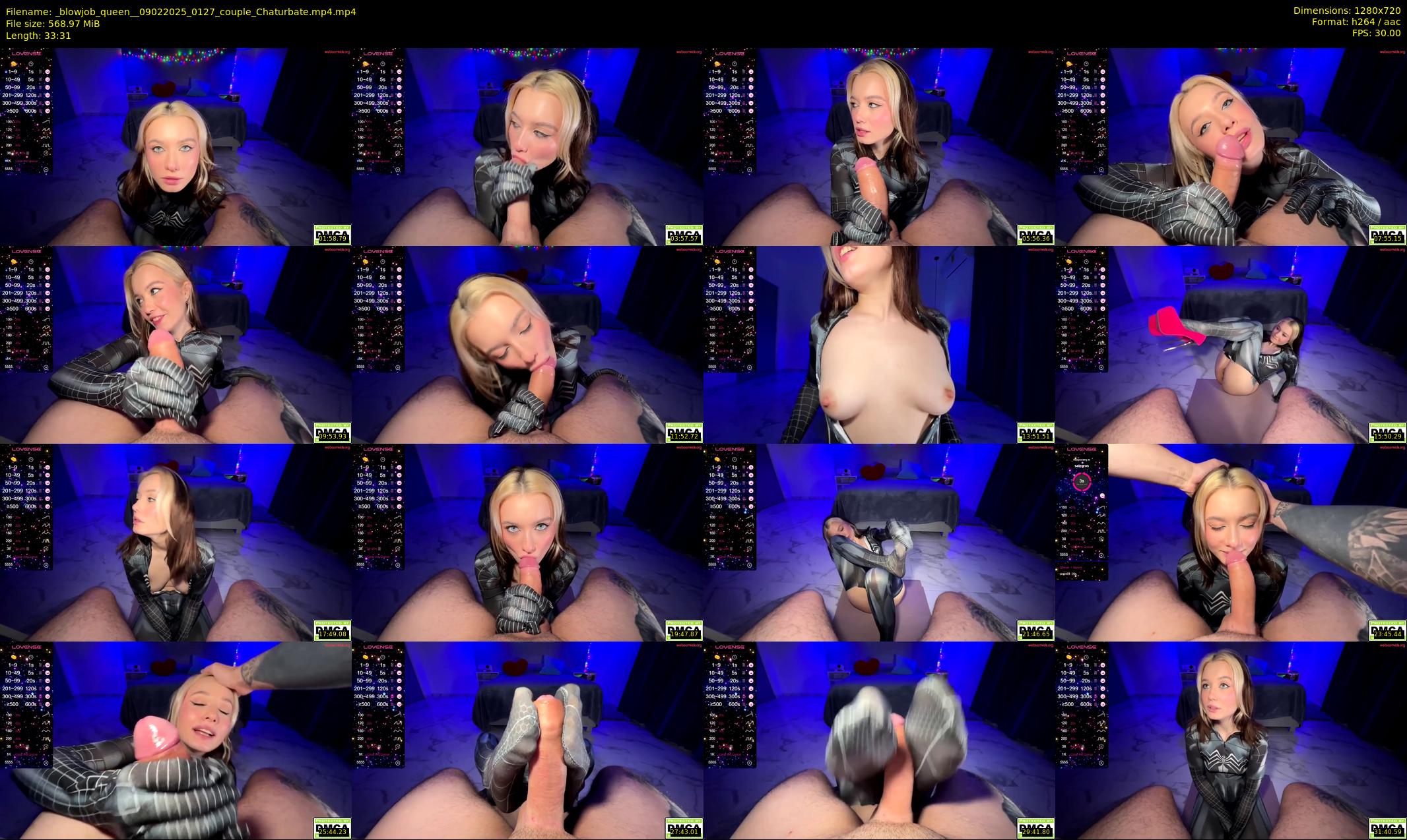 _blowjob_queen_ — 34 minute Chaturbate couple cam show recording, 720p, Feb 9, 2025