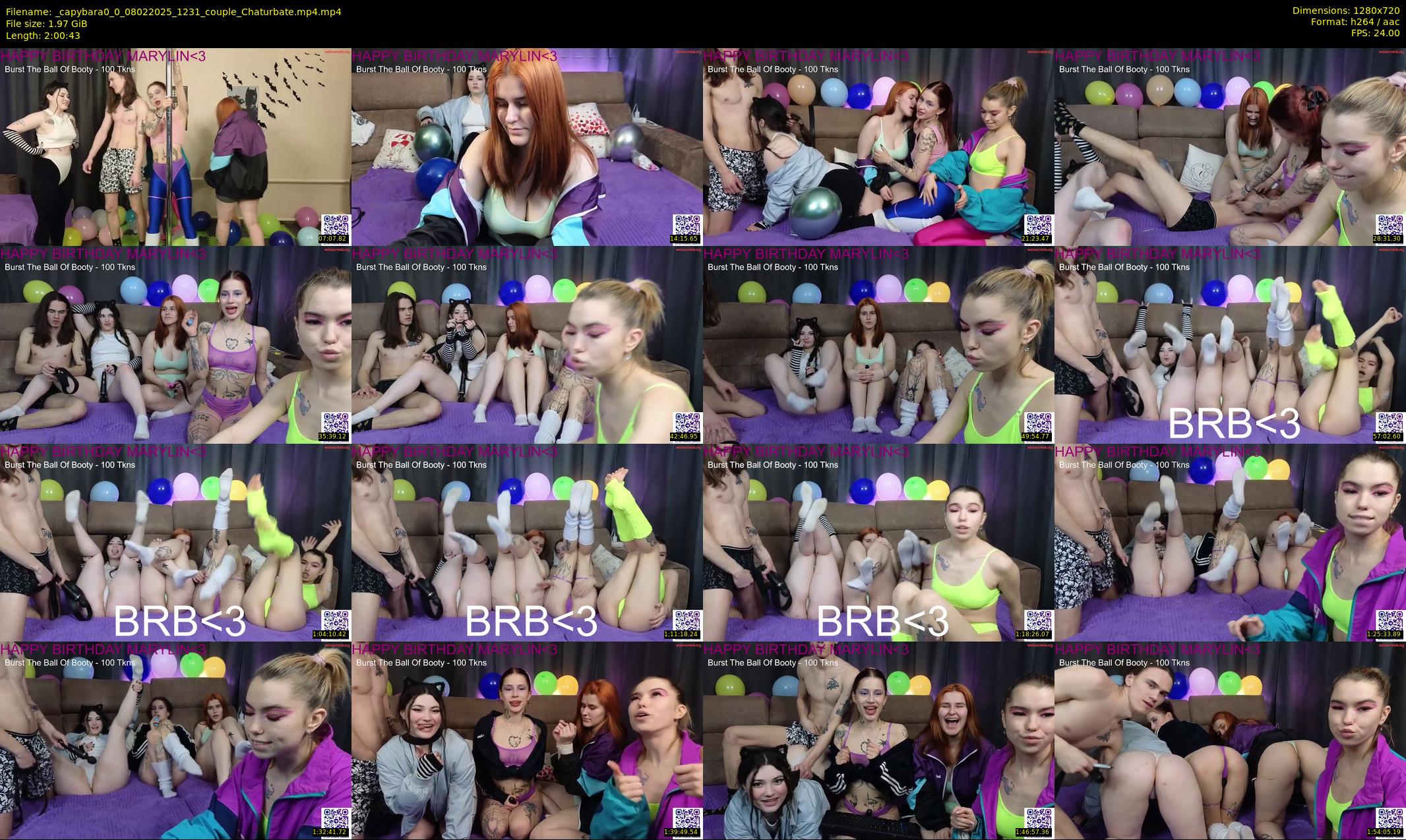 _capybara0_0 — 121 minute Chaturbate couple cam show recording, 720p, Feb 8, 2025