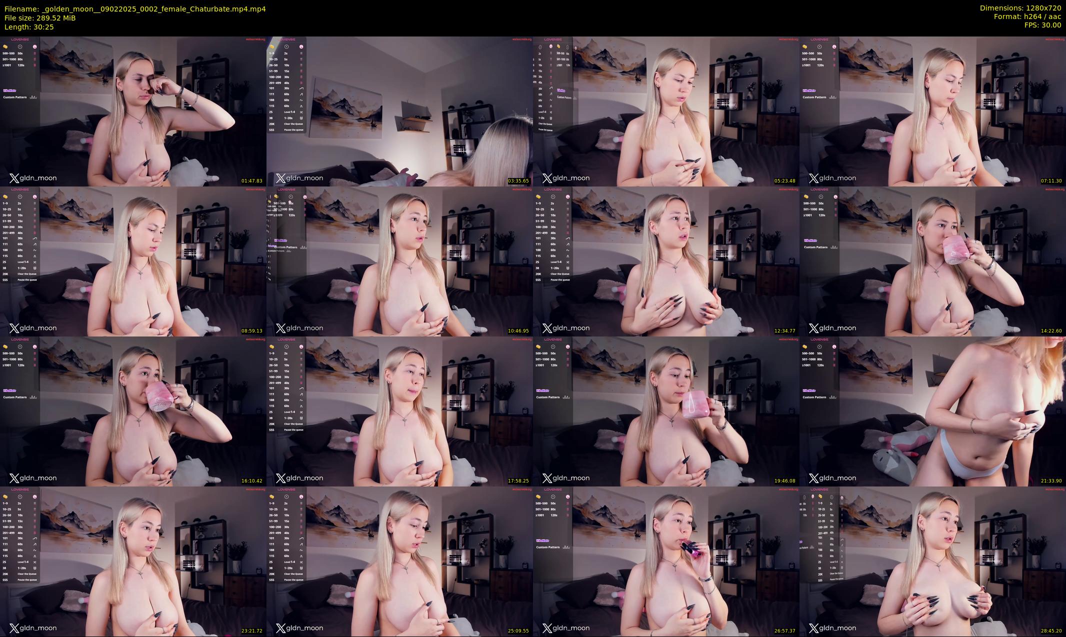 _golden_moon_ — 31 minute Chaturbate female cam show recording, 720p, Feb 9, 2025