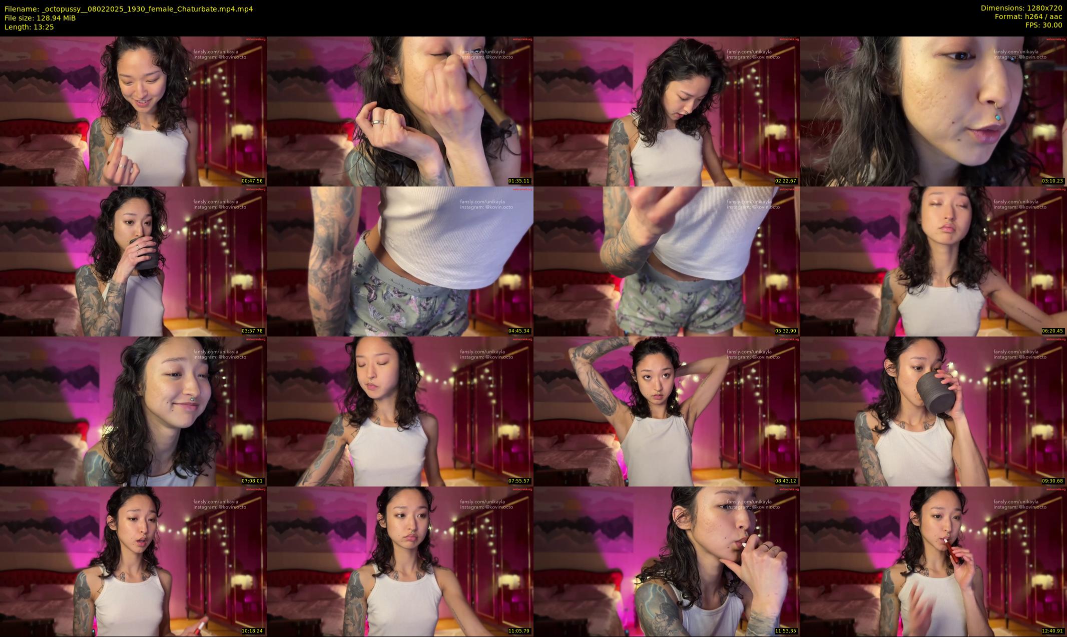 _octopussy_ — 14 minute Chaturbate female cam show recording, 720p, Feb 8, 2025