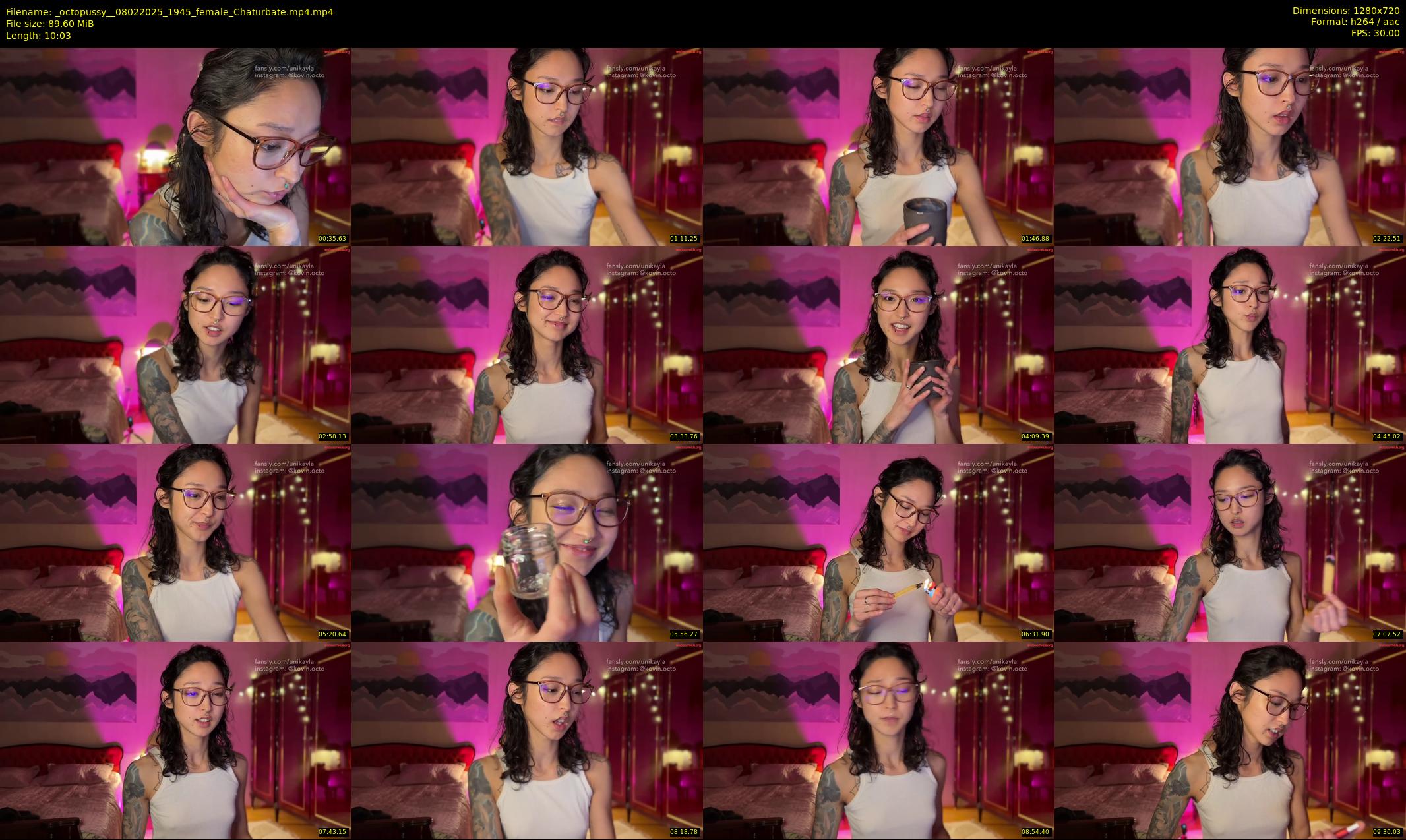 _octopussy_ — 11 minute Chaturbate female cam show recording, 720p, Feb 8, 2025