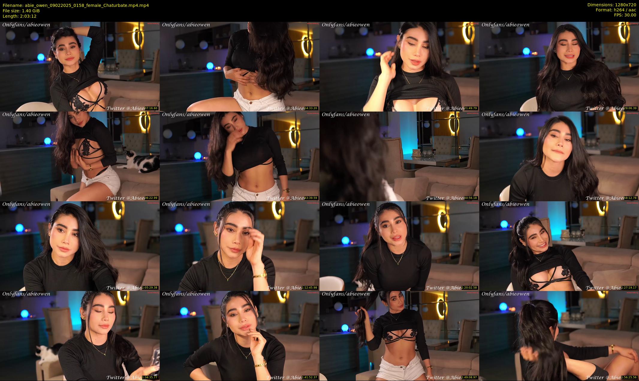 abie_owen — 124 minute Chaturbate female cam show recording, 720p, Feb 9, 2025