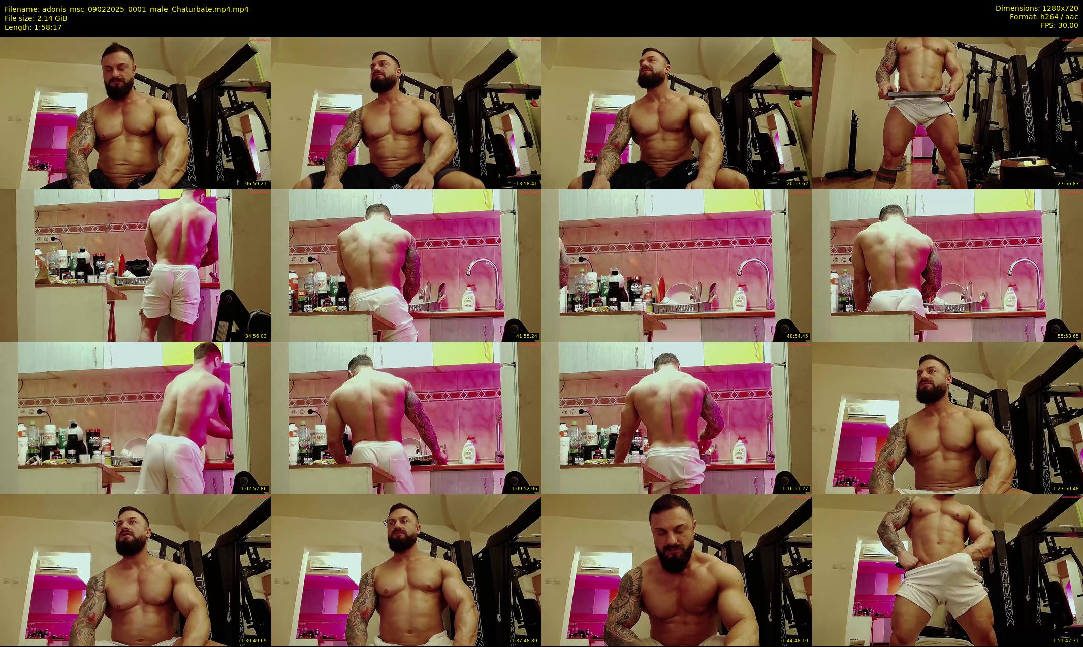 adonis_msc — 119 minute Chaturbate male cam show recording, 720p, Feb 9, 2025