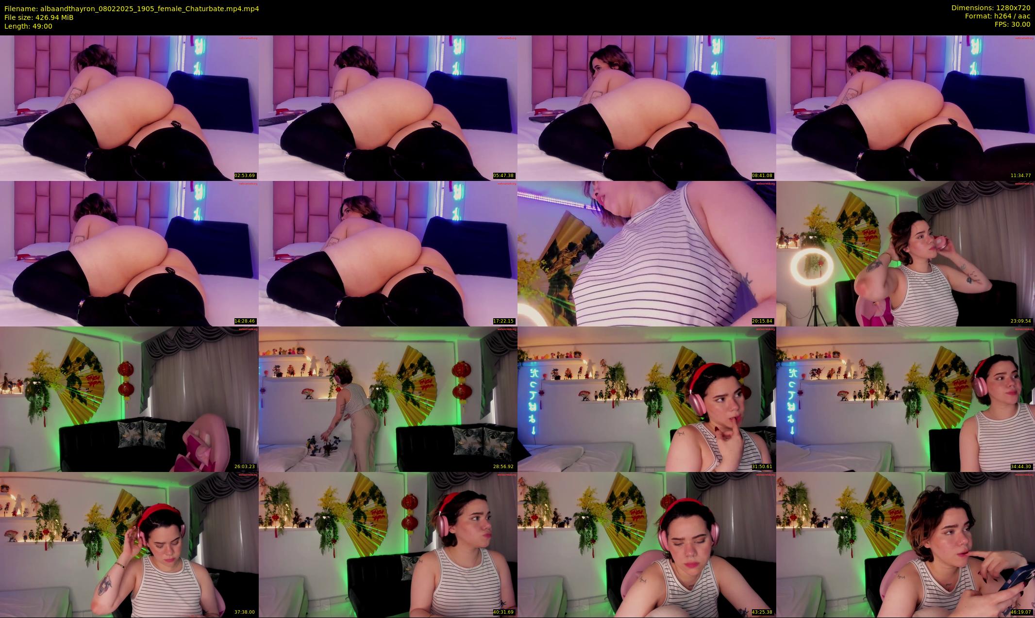 albaandthayron — 49 minute Chaturbate couple cam show recording, 720p, Feb 8, 2025