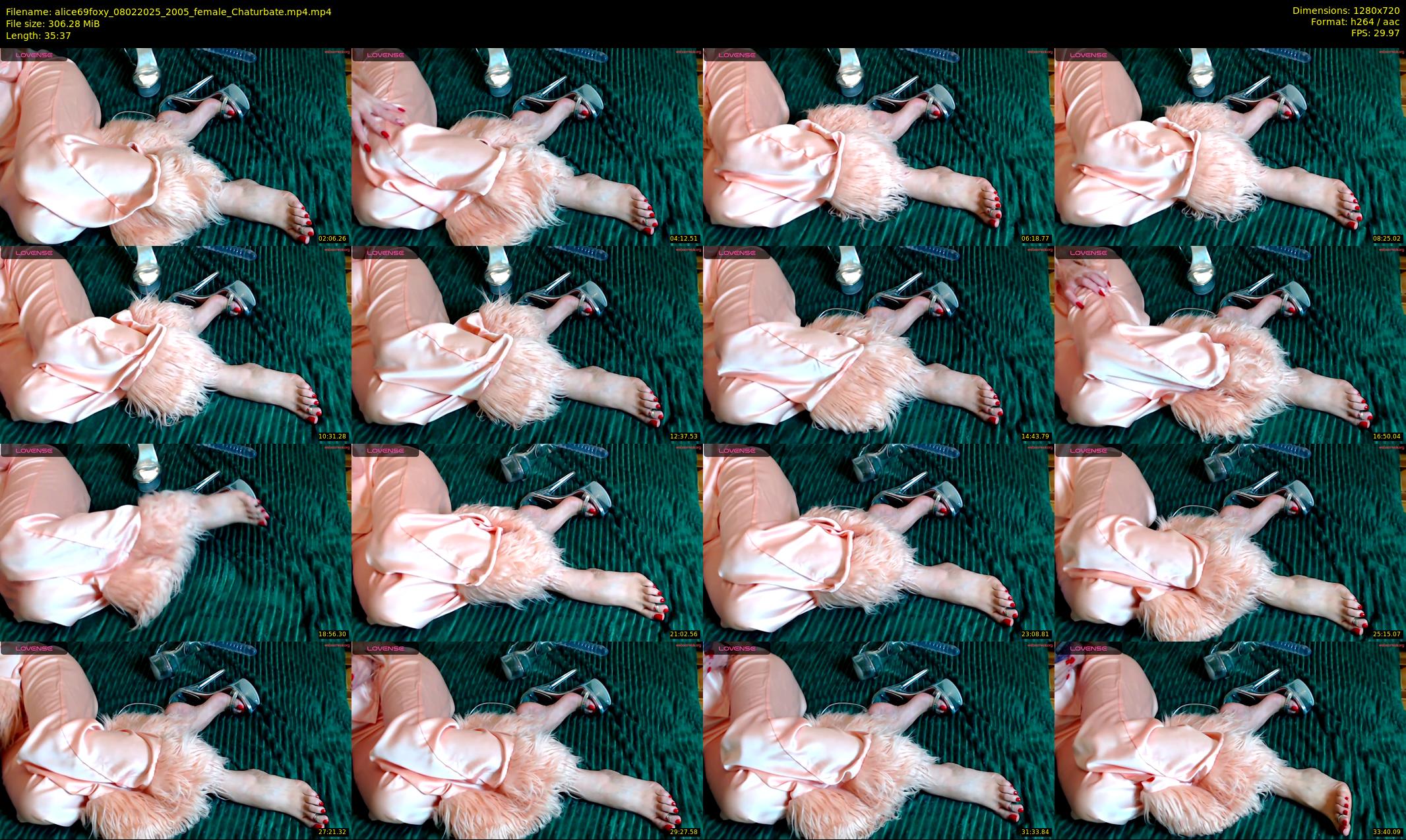 alice69foxy — 36 minute Chaturbate female cam show recording, 720p, Feb 8, 2025